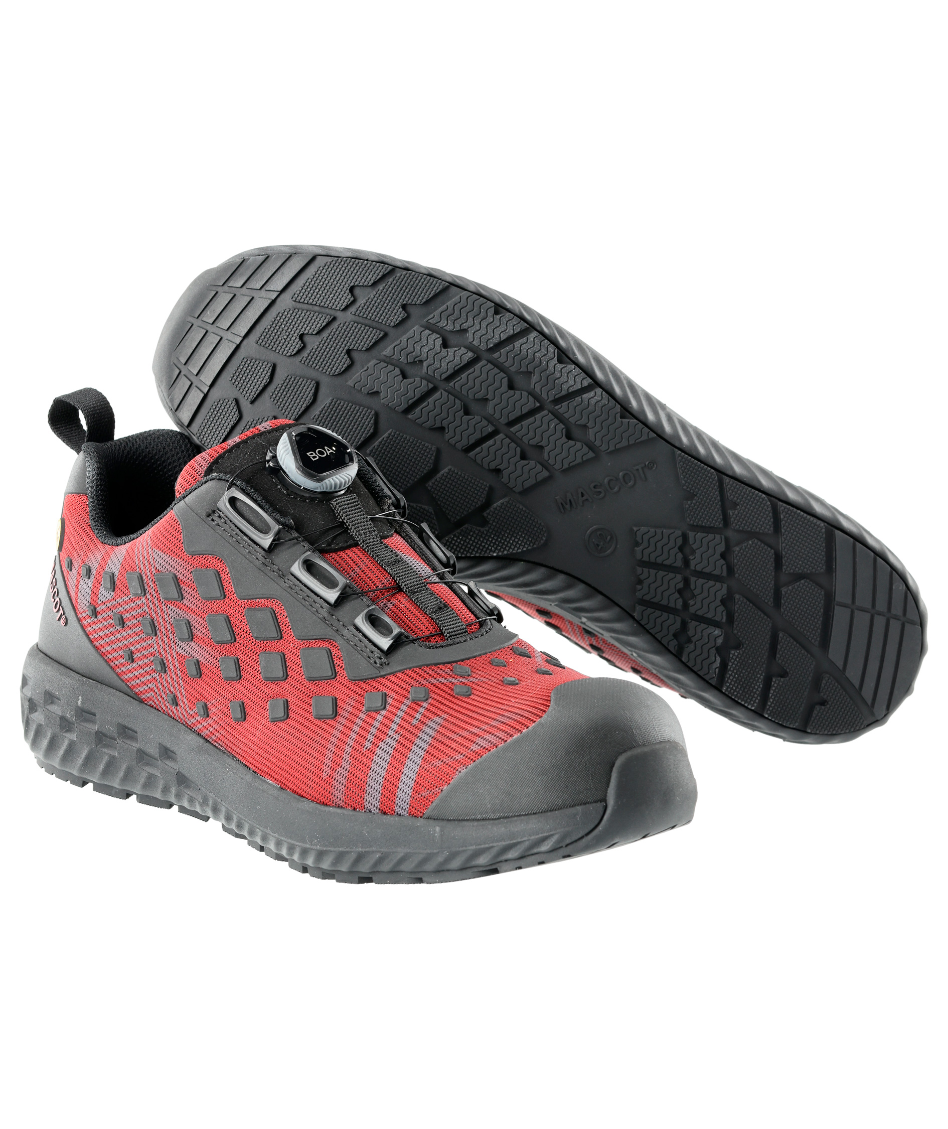 Mascot Customized vernesko S1P, H&oslash;str&oslash;d/Svart, H&oslash;str&oslash;d/Svart, swatch