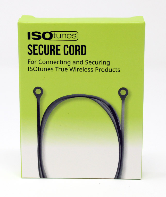 ISOtunes Security cord for FREE hearing protection, Svart