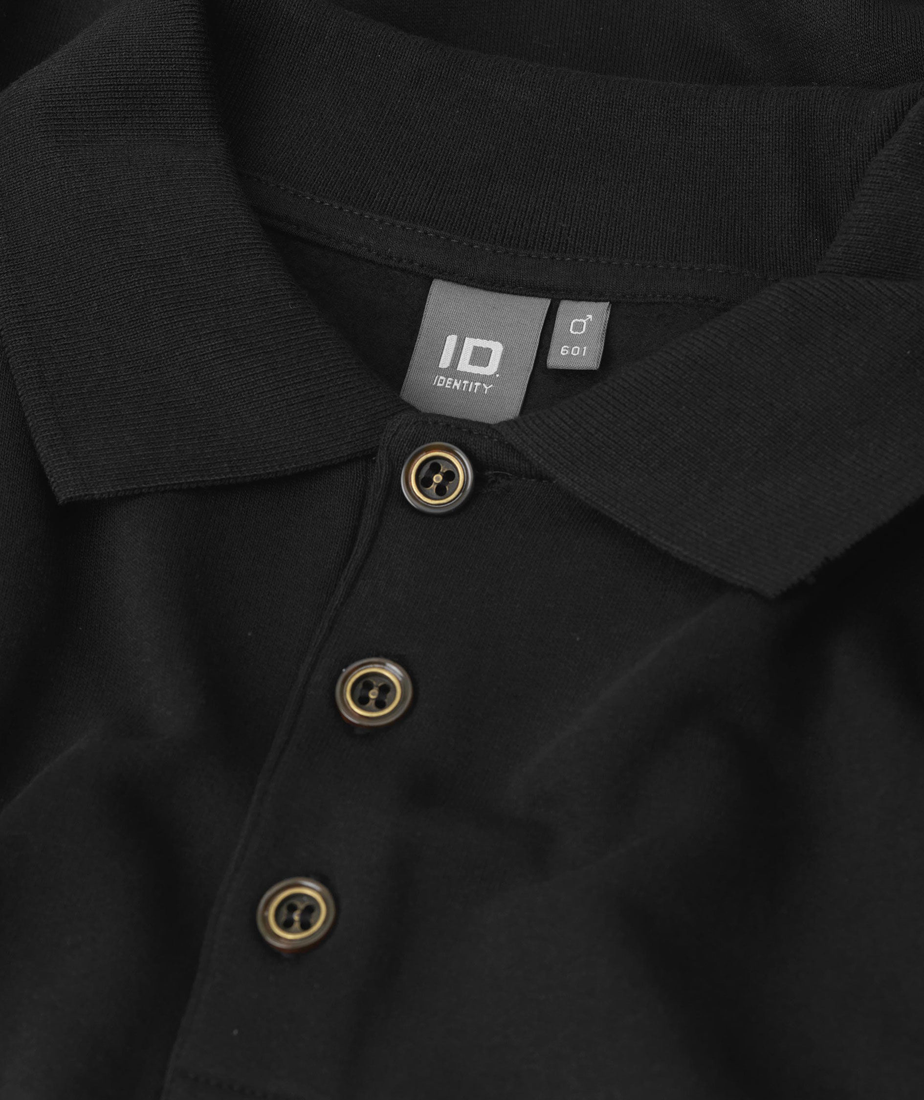 ID Game long-sleeved Polo T-shirt, Black, large image number 3