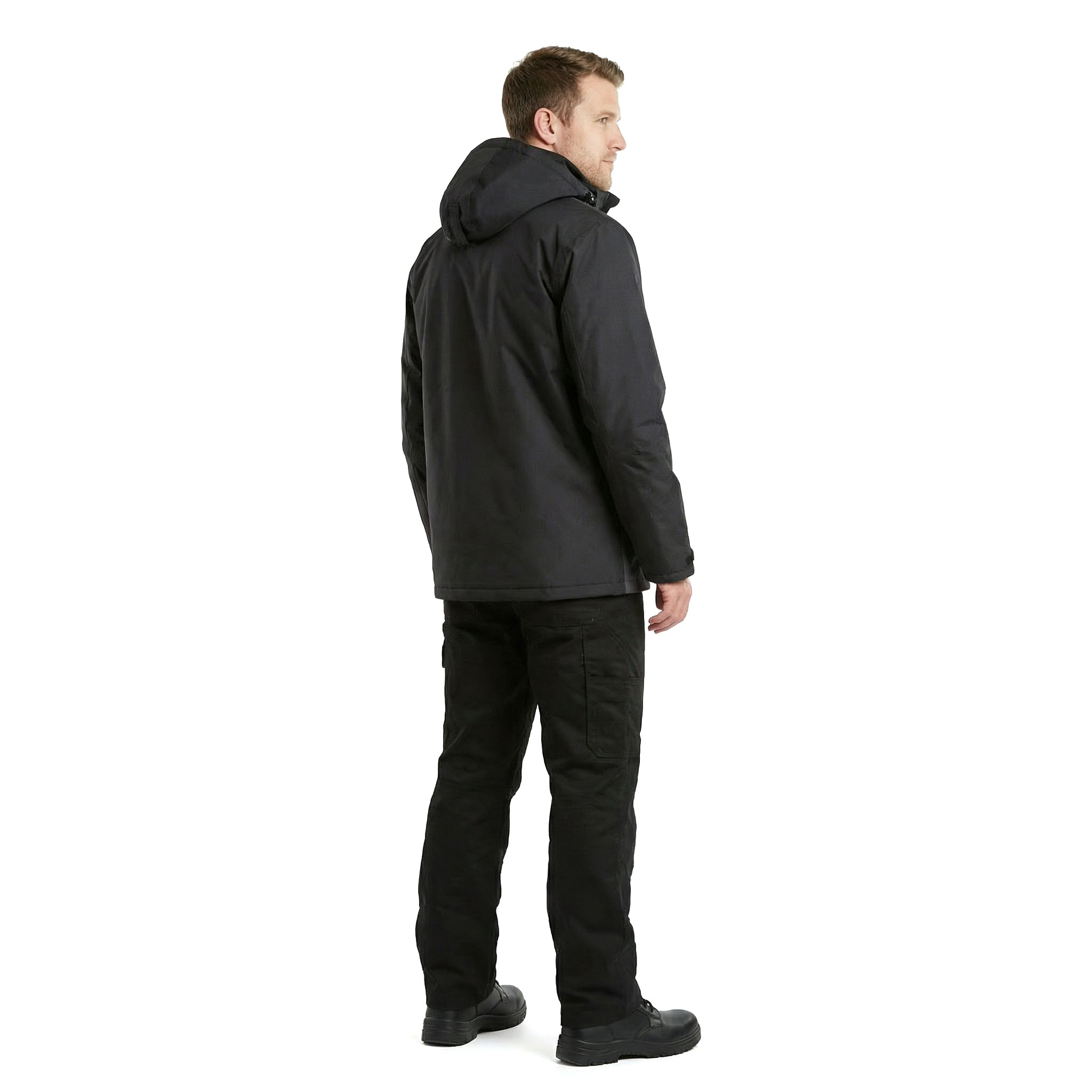 Portwest PW2 winter jacket, Black/Grey, large image number 3