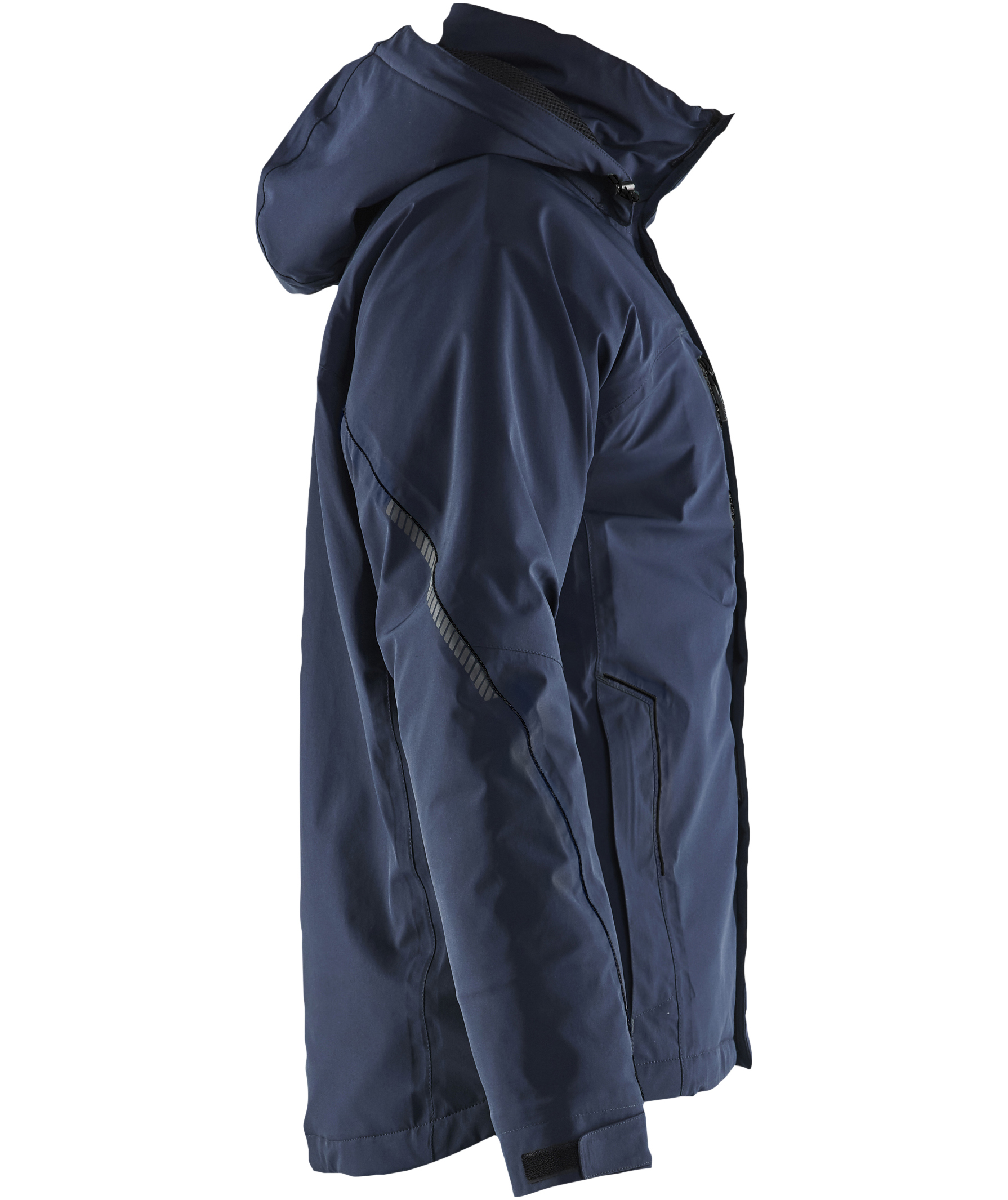 Bl&aring;kl&auml;der dame jakke full stretch, M&oslash;rk Marinebl&aring;/Svart, large image number 3