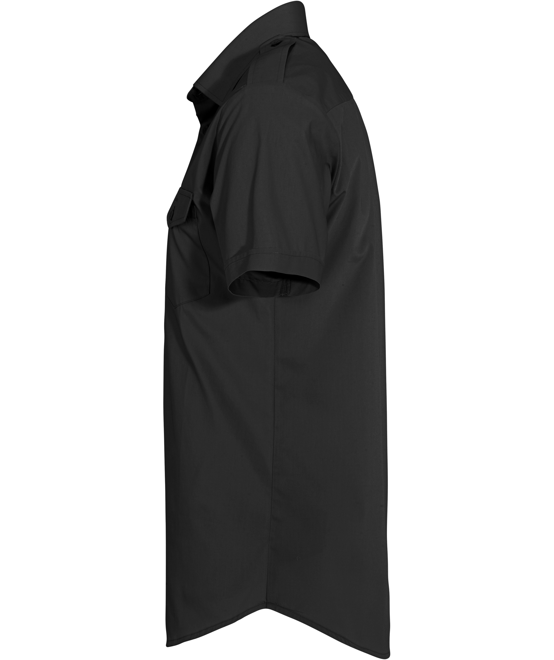 Derby of Sweden Martines Slim fit short-sleeved pilot shirt, Black, large image number 3