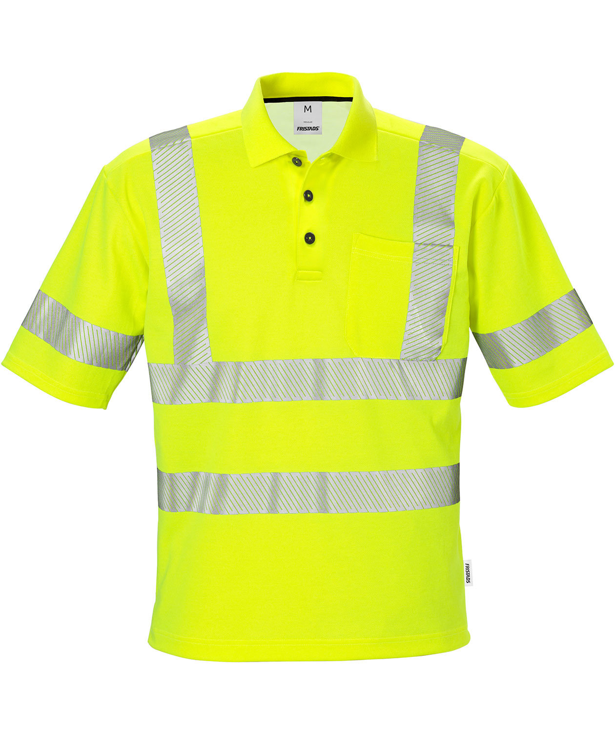 Fristads polo T-skjorte 7406, Hi-Vis&nbsp;Gul, large image number 0