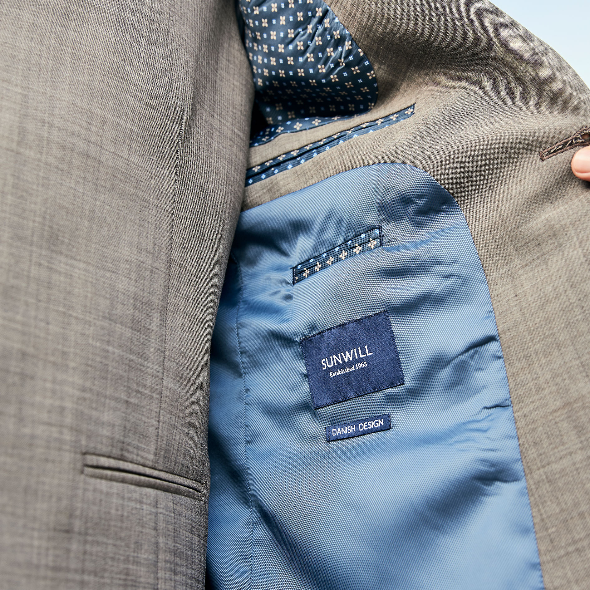 Sunwill Modern fit blazer, Tobacco, large image number 4