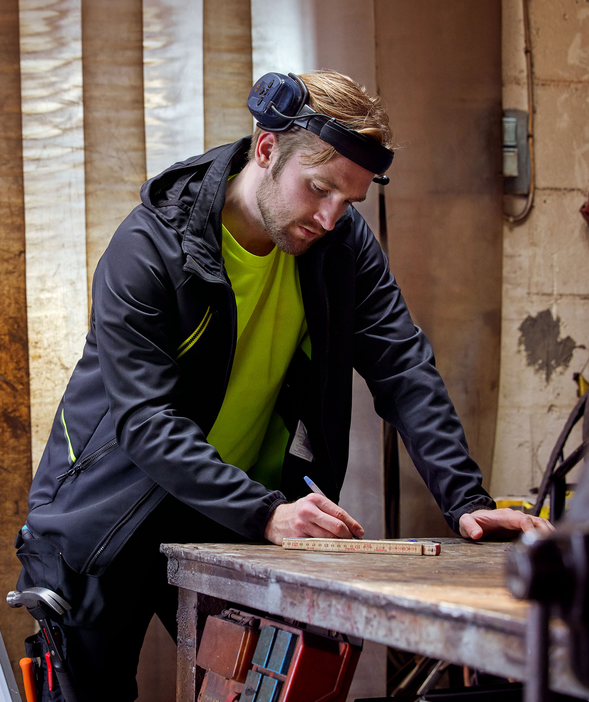 Fristads softshelljakke 4871 GBF, Svart, large image number 5