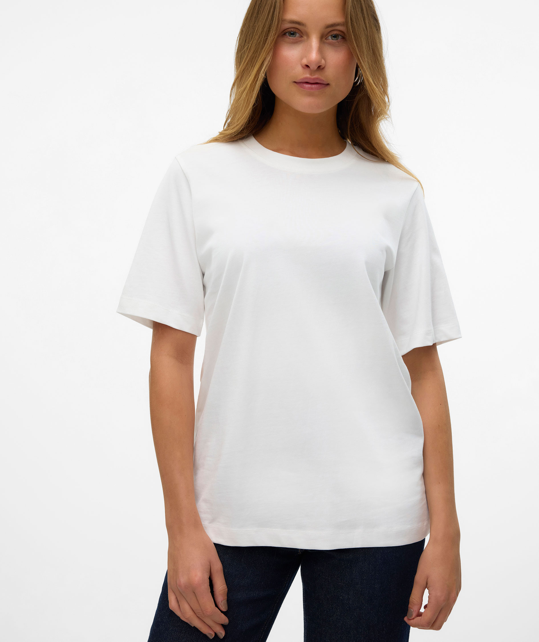 Vero Moda VMDEMI dame T-shirt, Snow White