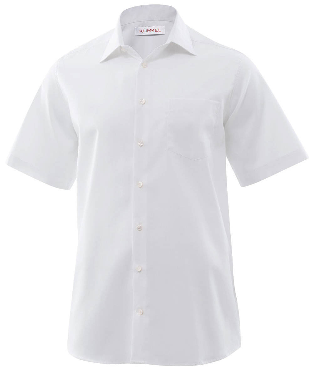 K&uuml;mmel Frankfurt kurz&auml;rmeliges Slim fit Hemd, Wei&szlig;, Wei&szlig;, swatch