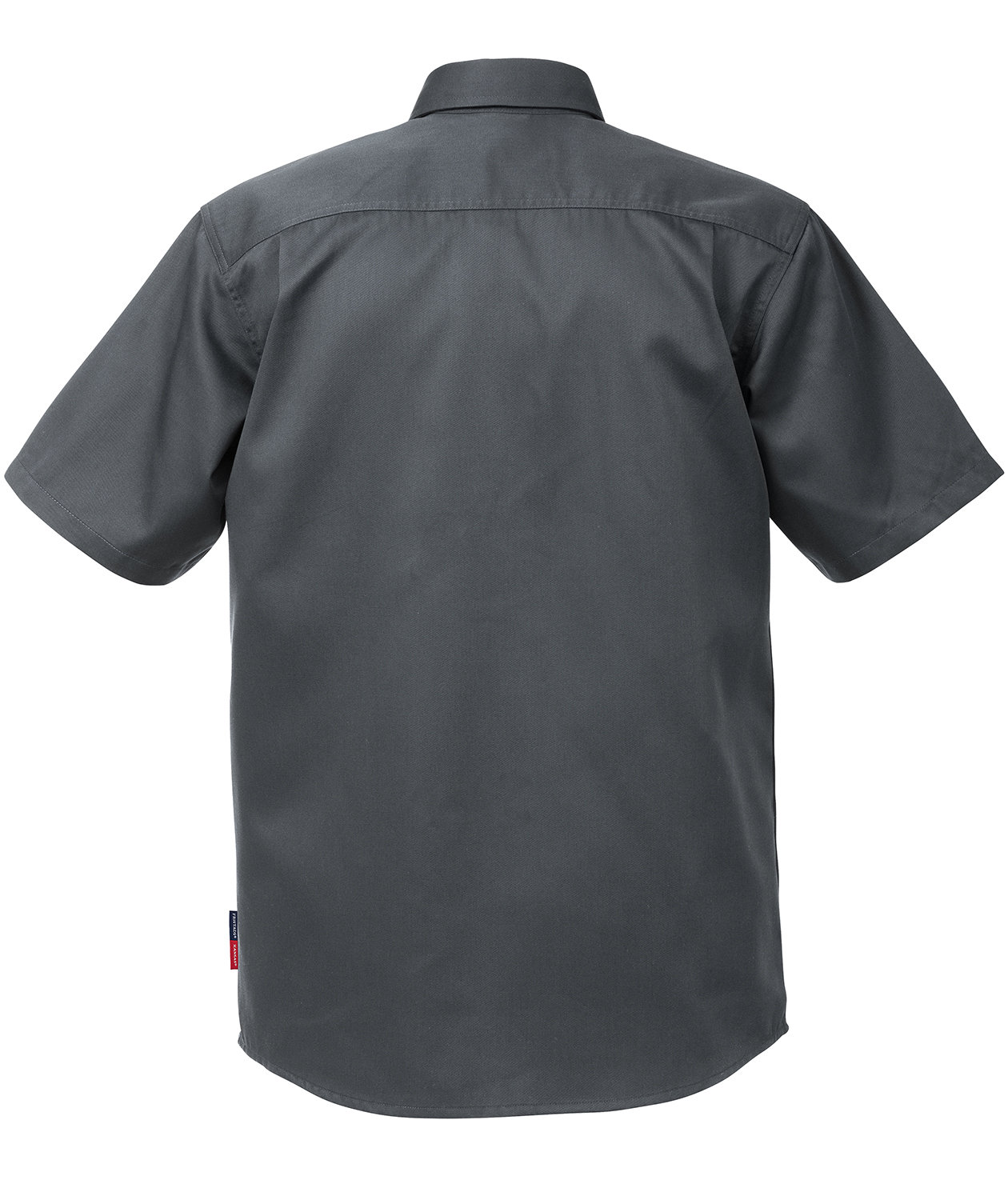 Kansas kort&aelig;rmet arbejdsskjorte, M&oslash;rkegr&aring;