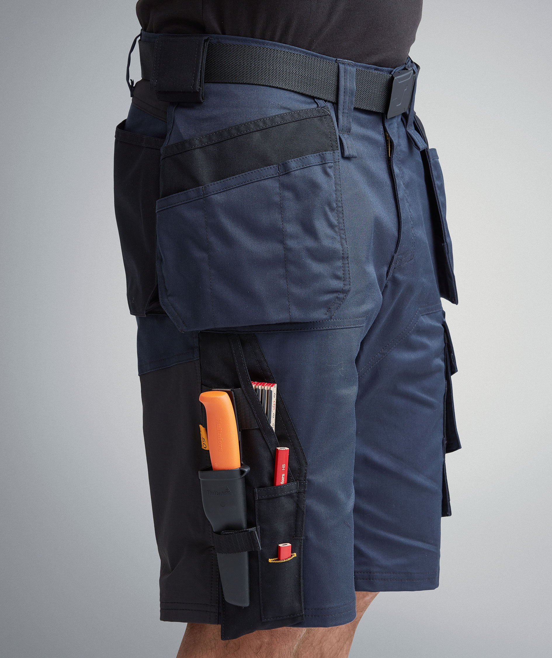 Snickers AllroundWork h&aring;ndv&aelig;rkershorts 6151, Navy/Sort, large image number 4