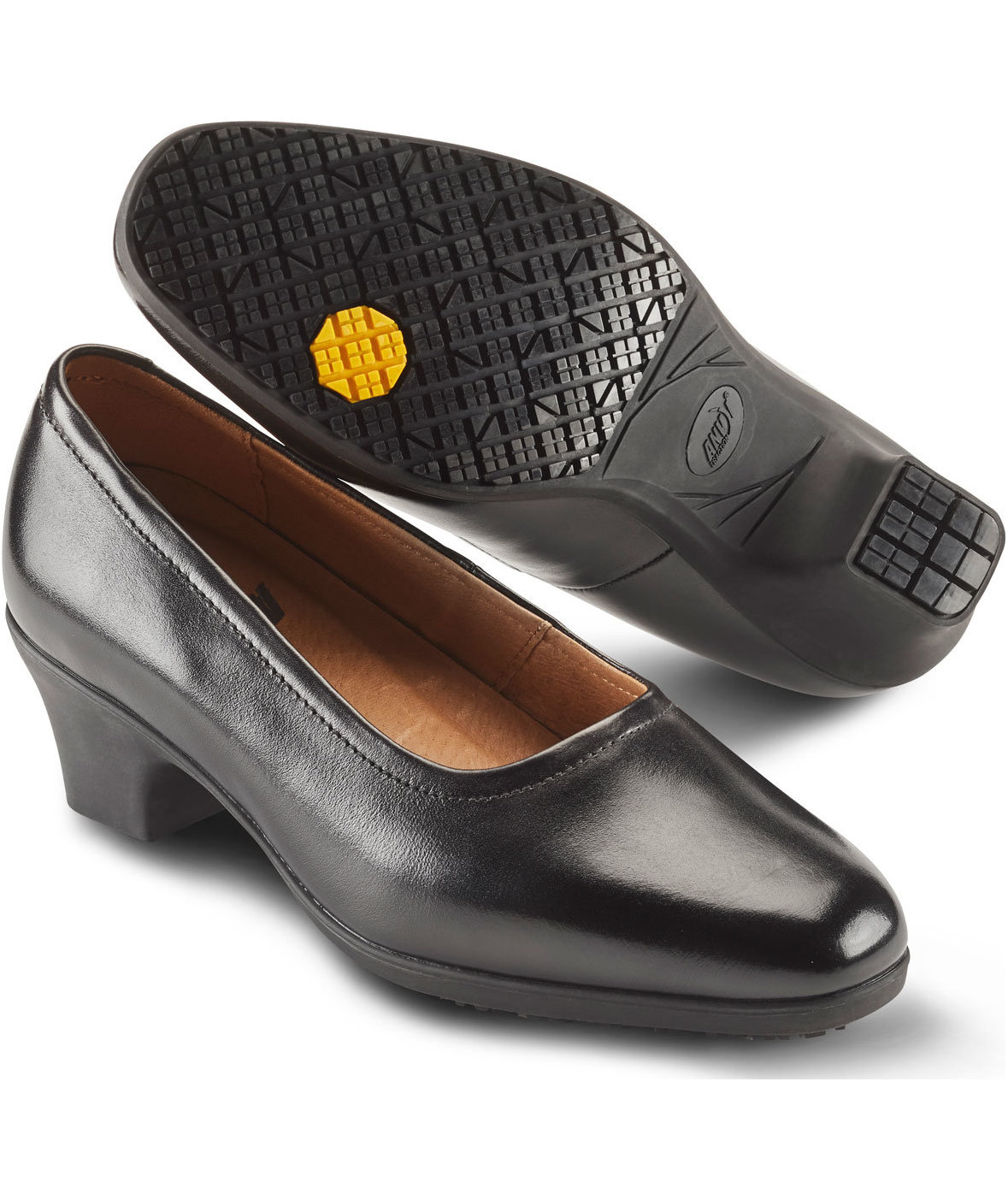 2:a sortering Anvil Georgia arbetsskor O1, Svart