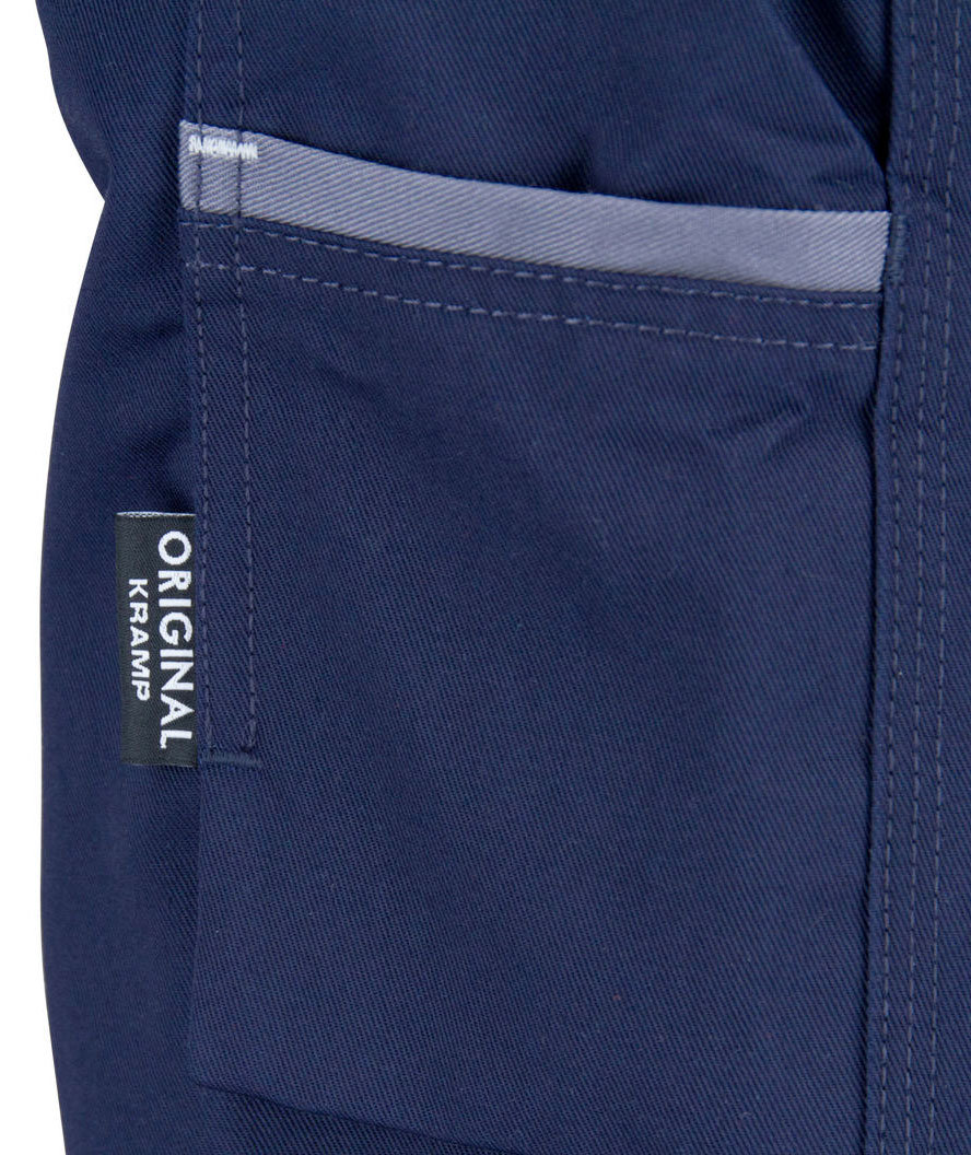 Kramp Original arbeidsbukse med belte, Marine/Gr&aring;, large image number 6