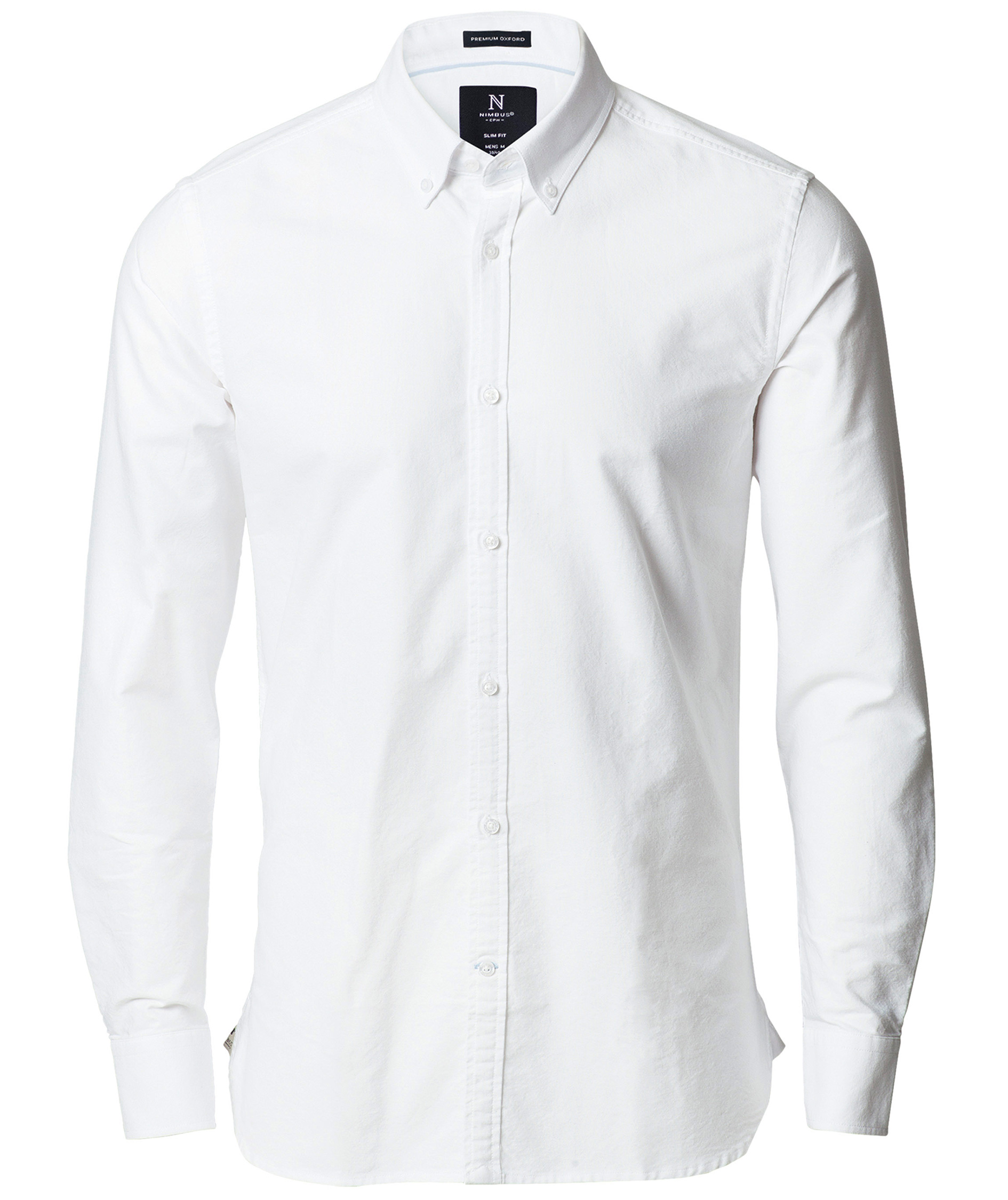 Nimbus Rochester Slim Fit Oxford Skjorte, Hvid