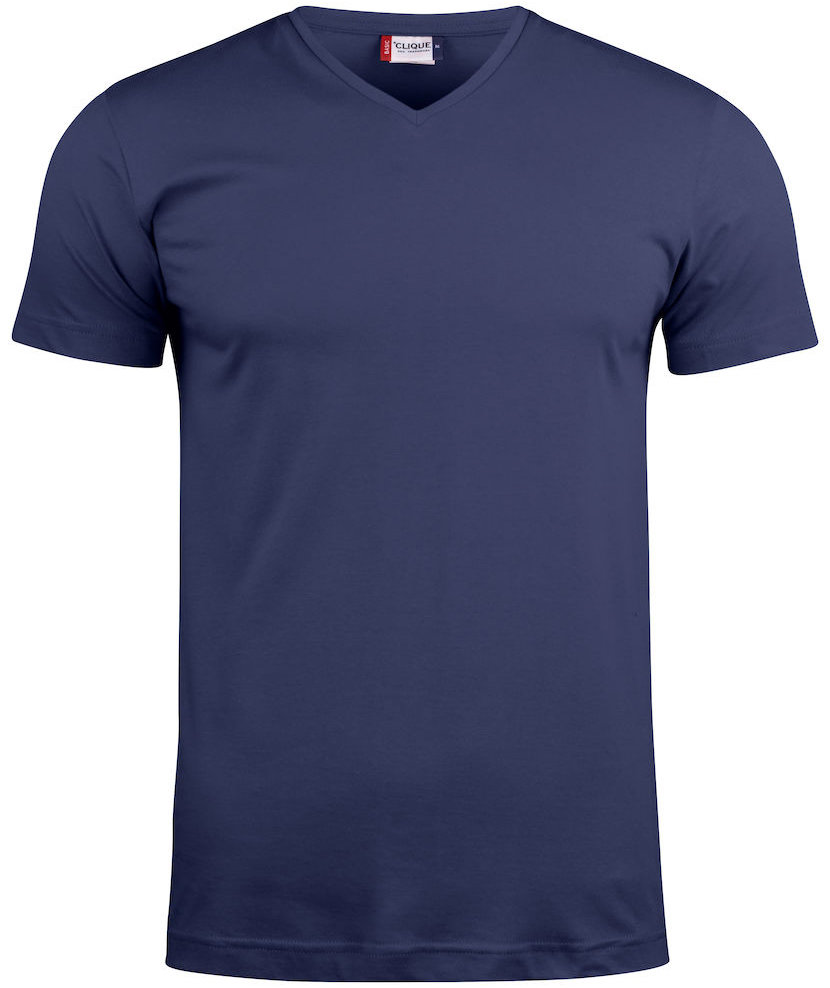 Clique Basic  T-shirt, M&ouml;rk Marinbl&aring;