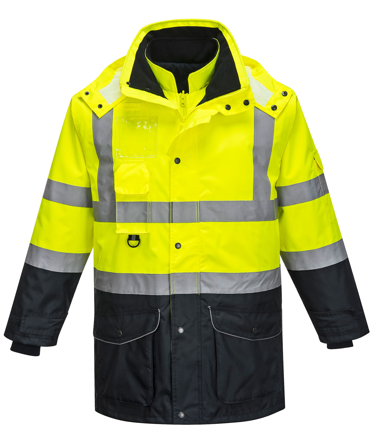 Varsel gul/marinbl&aring;