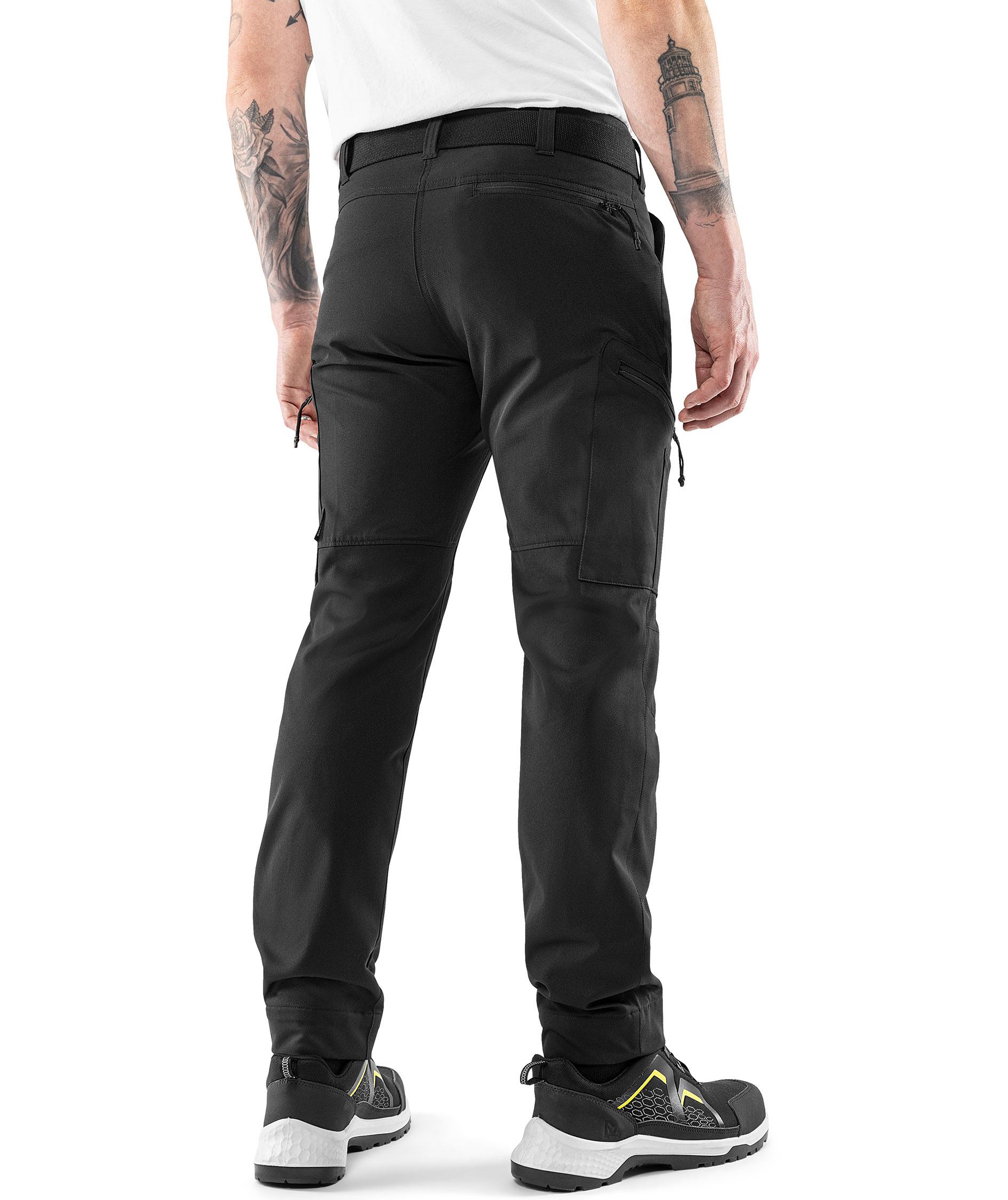 Fristads service trousers 2200 GSTT full stretch, Black, large image number 3