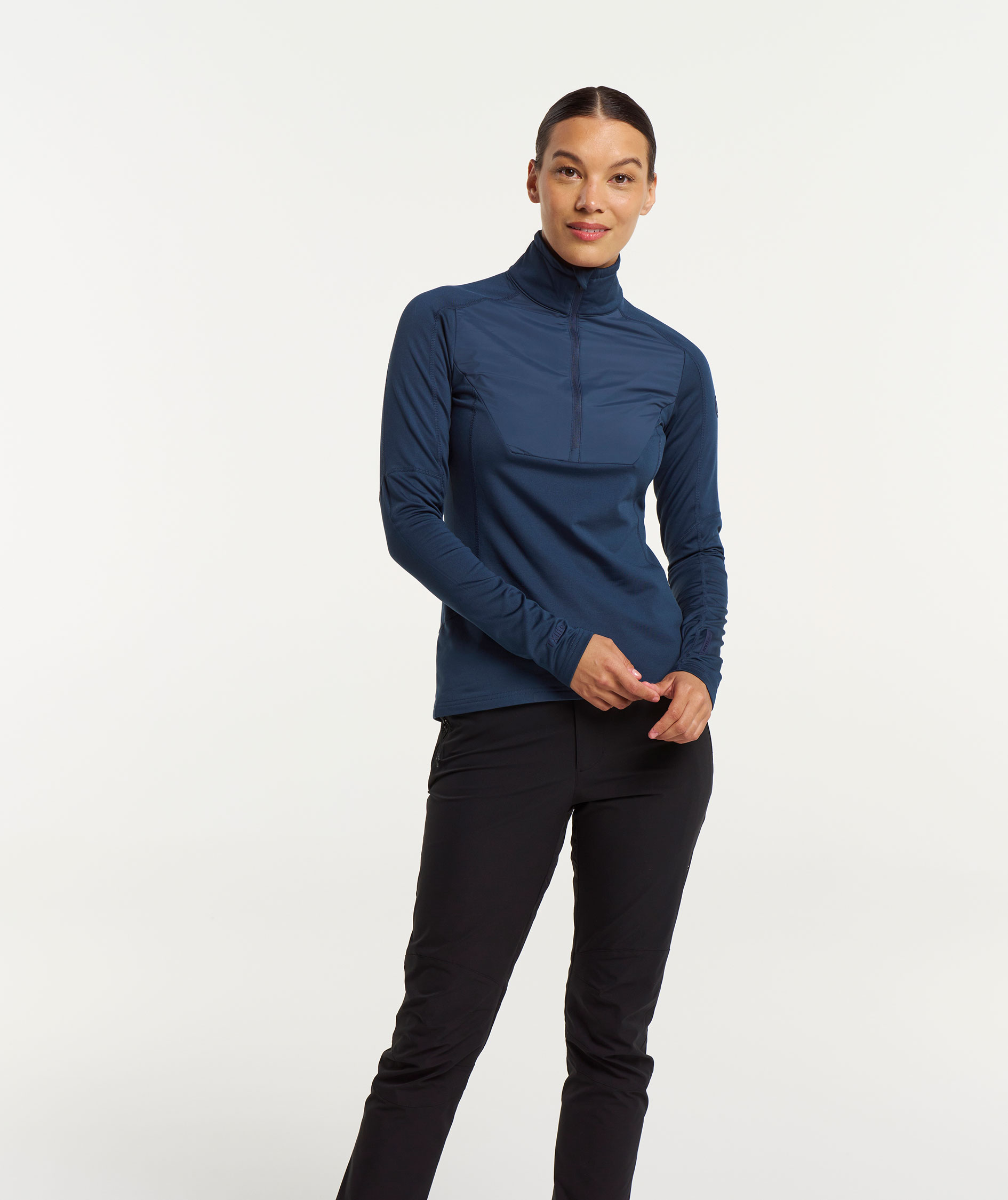 Tenson TXlite Windblock women's half zip, Dark Blue, large image number 7