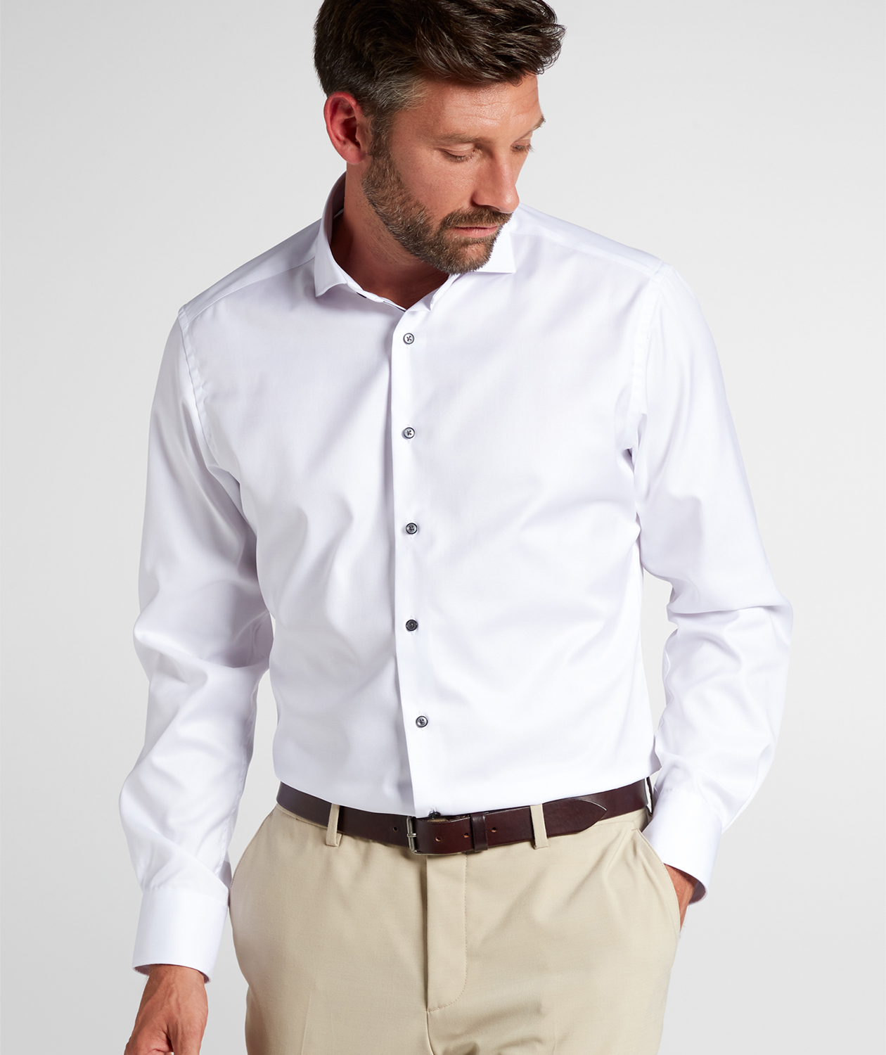 Eterna Cover Modern fit skjorta med kontrast