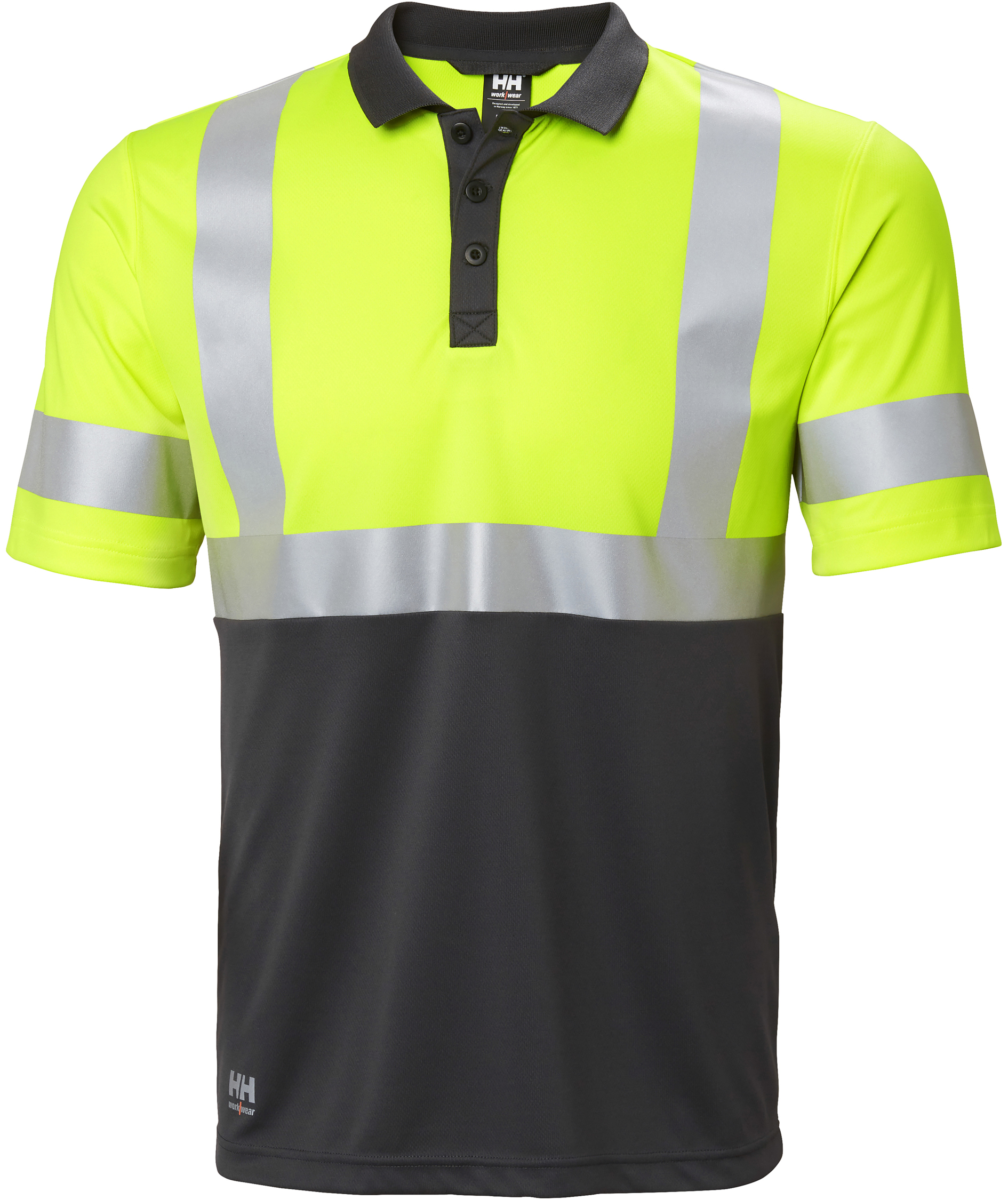 Helly Hansen Addvis polo T-shirt, Hi-vis Gul/Ebony, large image number 0