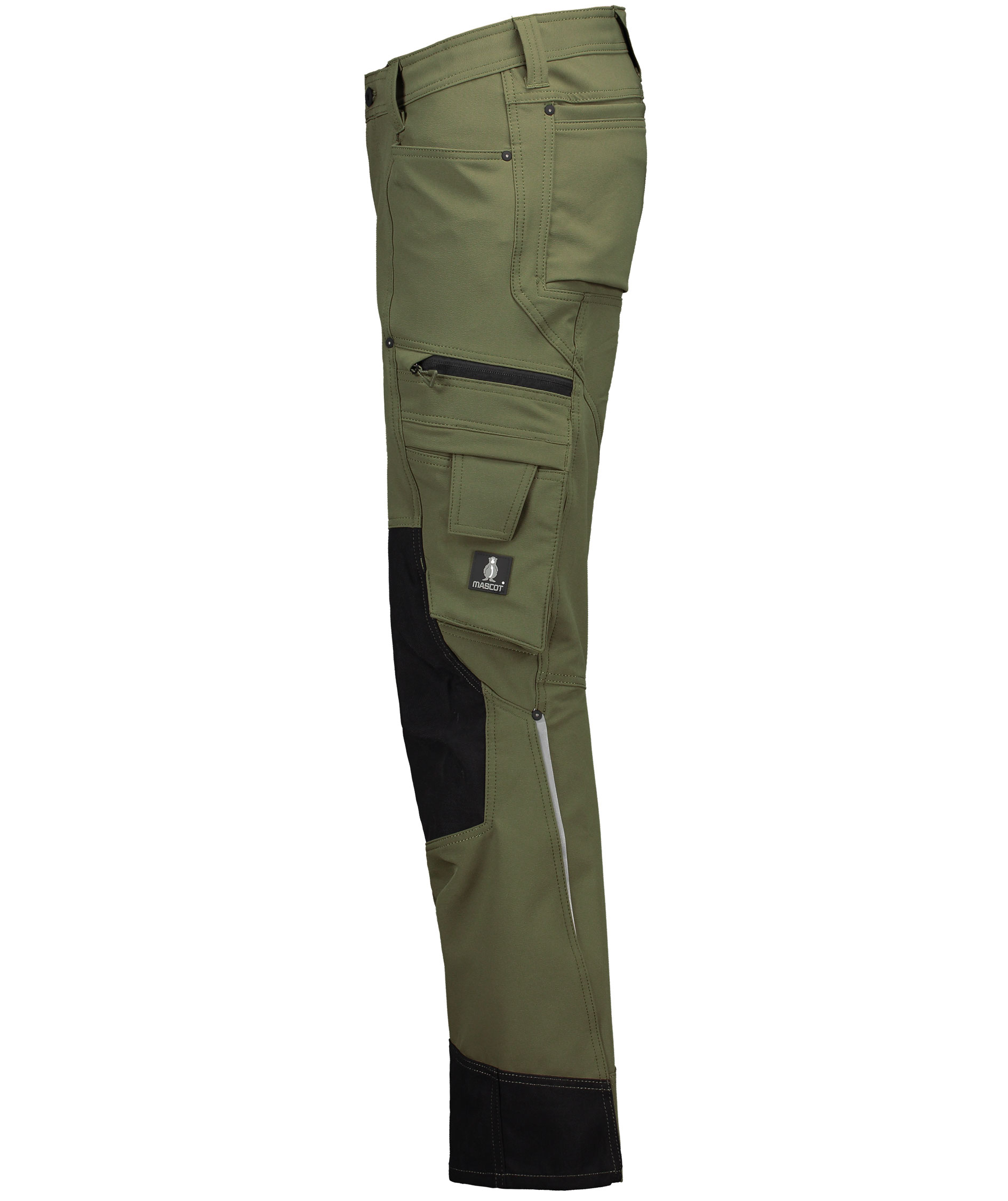 Mascot Advanced arbeidsbukse full stretch, Mosgr&oslash;nn, large image number 2