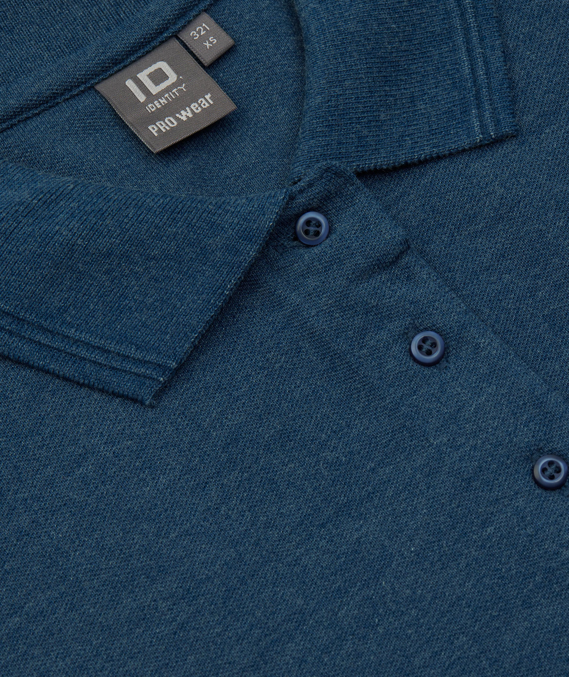 ID PRO Wear dame Polo T-skjorte, Bl&aring; Melange, large image number 3