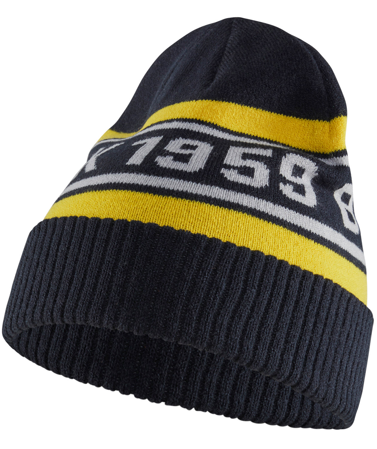 Bl&aring;kl&auml;der stickad m&ouml;ssa, Marinbl&aring;/Gul