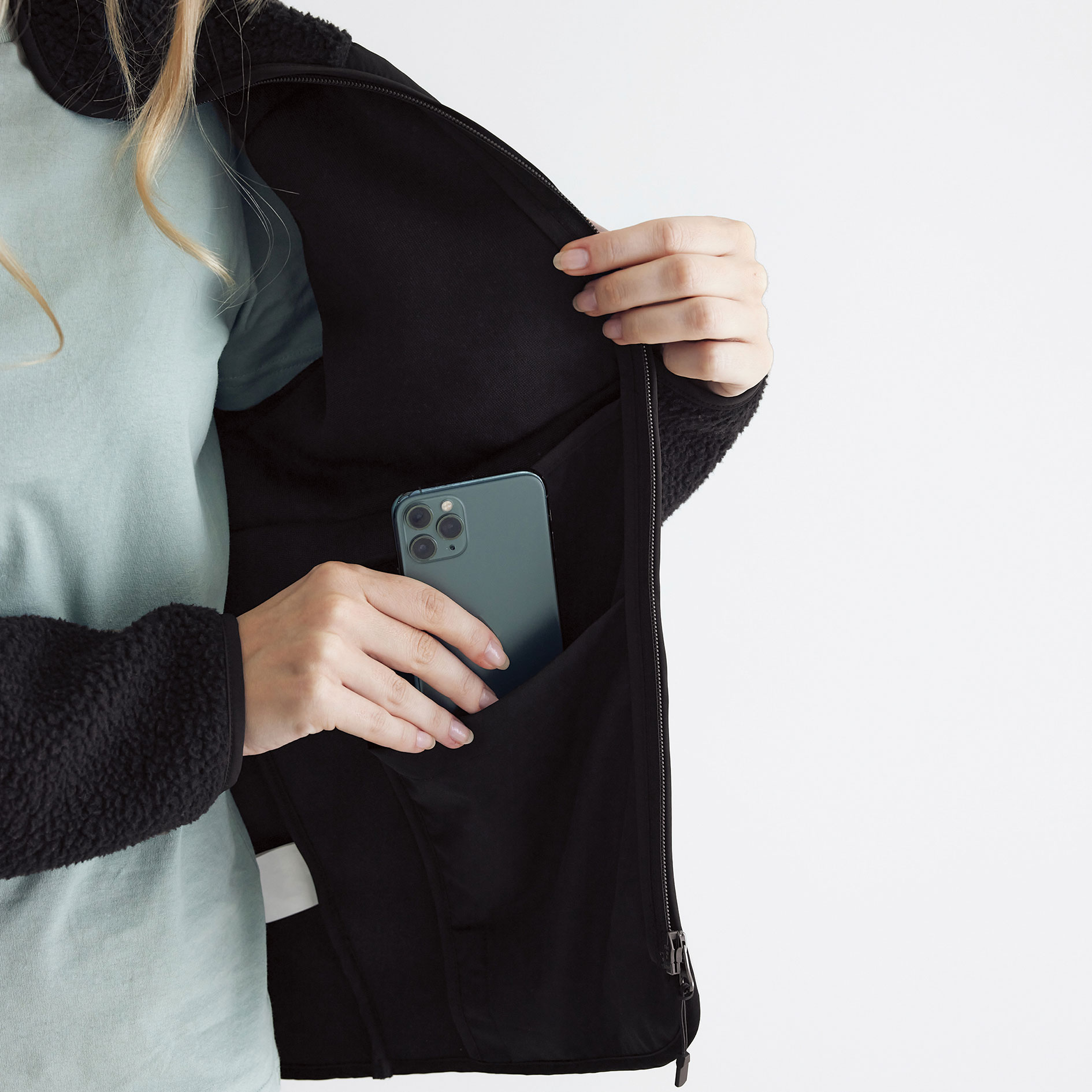 Iqoniq Diran Faserpelzjacke, Schwarz, large image number 7