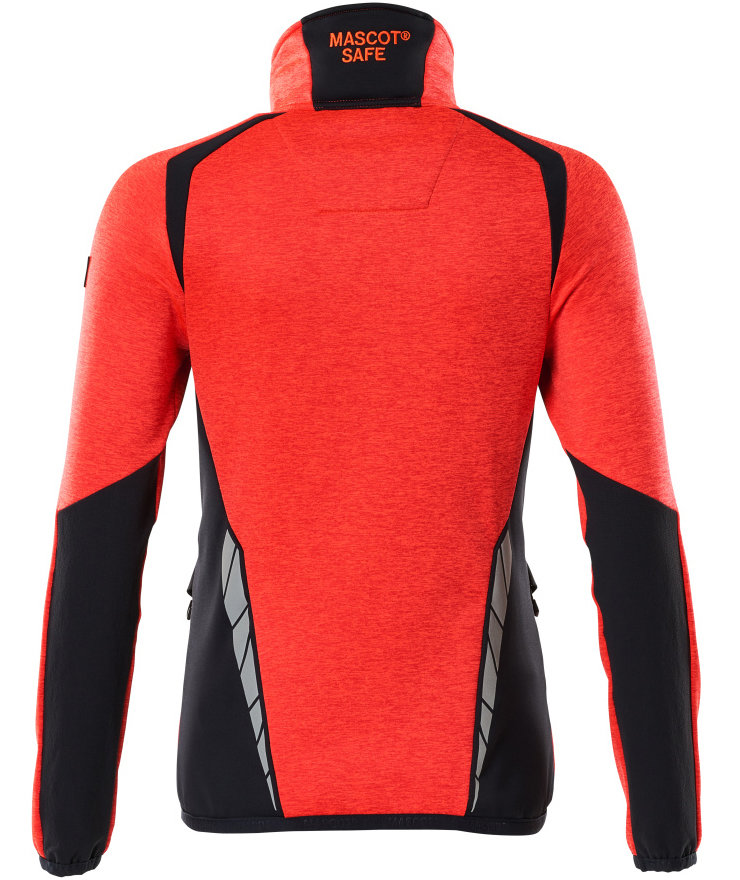 Mascot Accelerate Safe dame fleecetr&oslash;je, Hi-Vis R&oslash;d/M&oslash;rk Marine, large image number 1