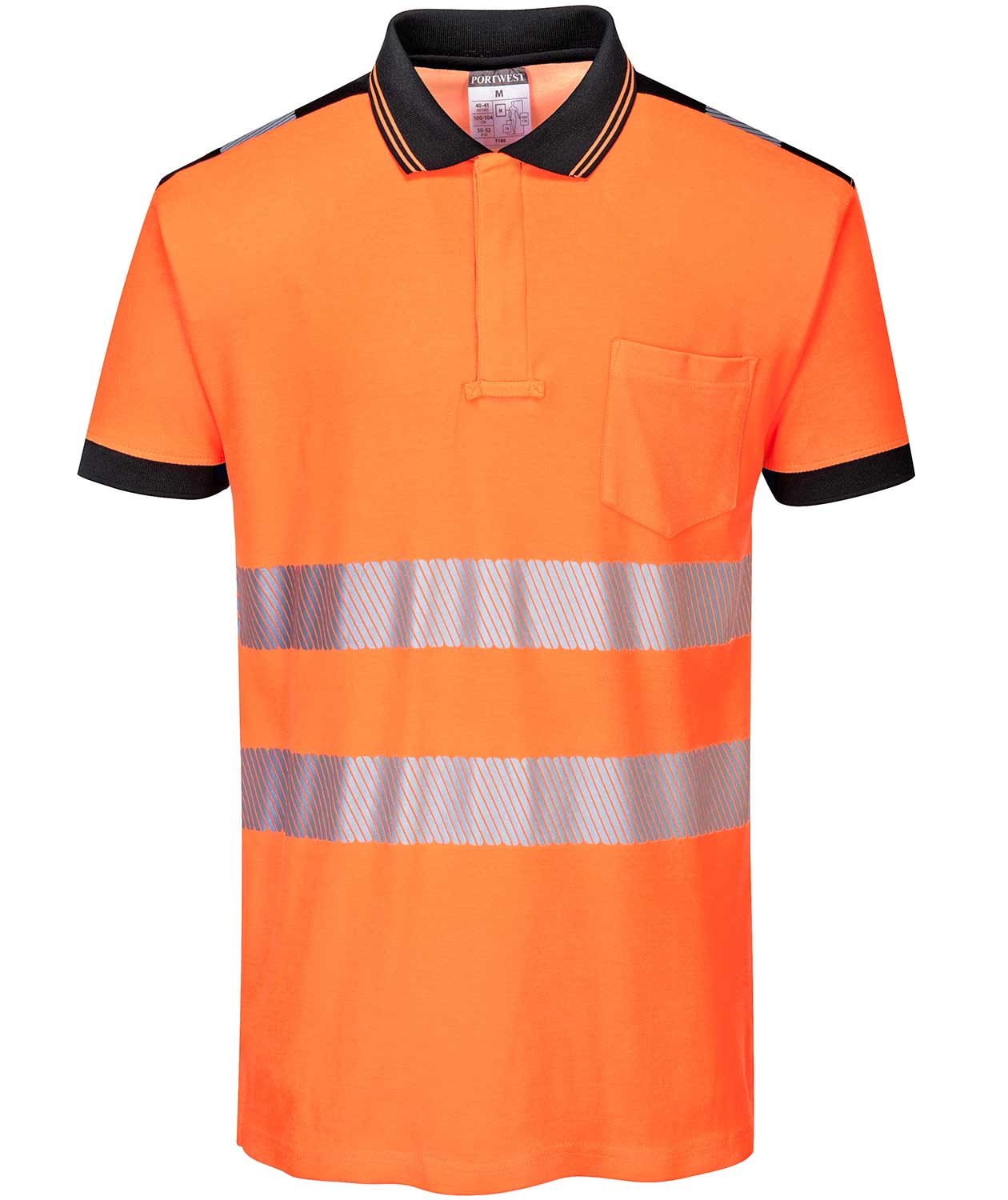 Portwest PW3 pik&eacute;tr&ouml;ja, Varsel Orange/Svart