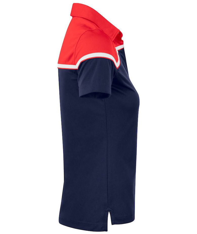 Cutter & Buck Seabeck dame polo T-shirt, M&oslash;rk Navy/R&oslash;d, large image number 2