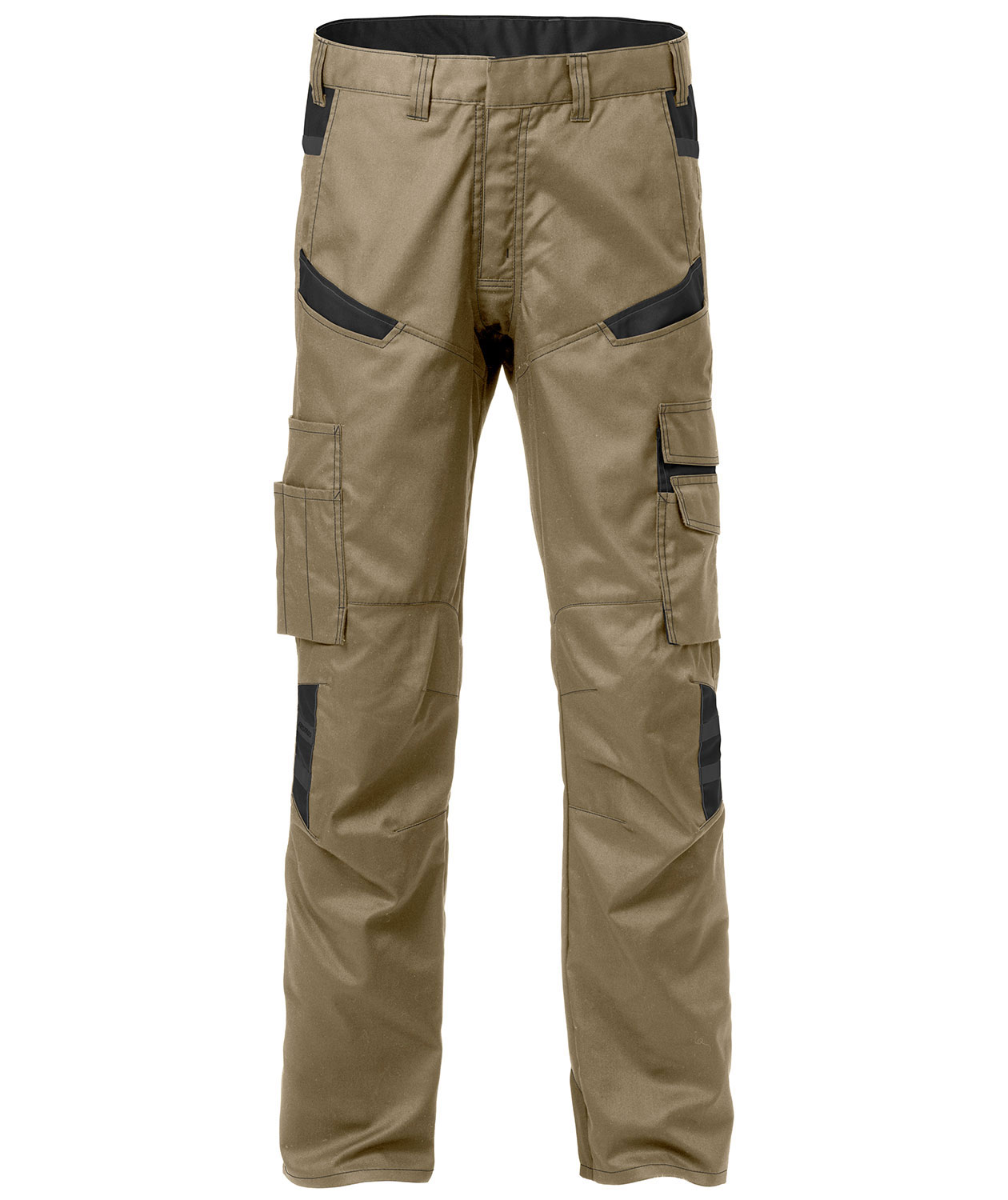 Fristads service trousers 2552, Khaki/Black, large image number 0