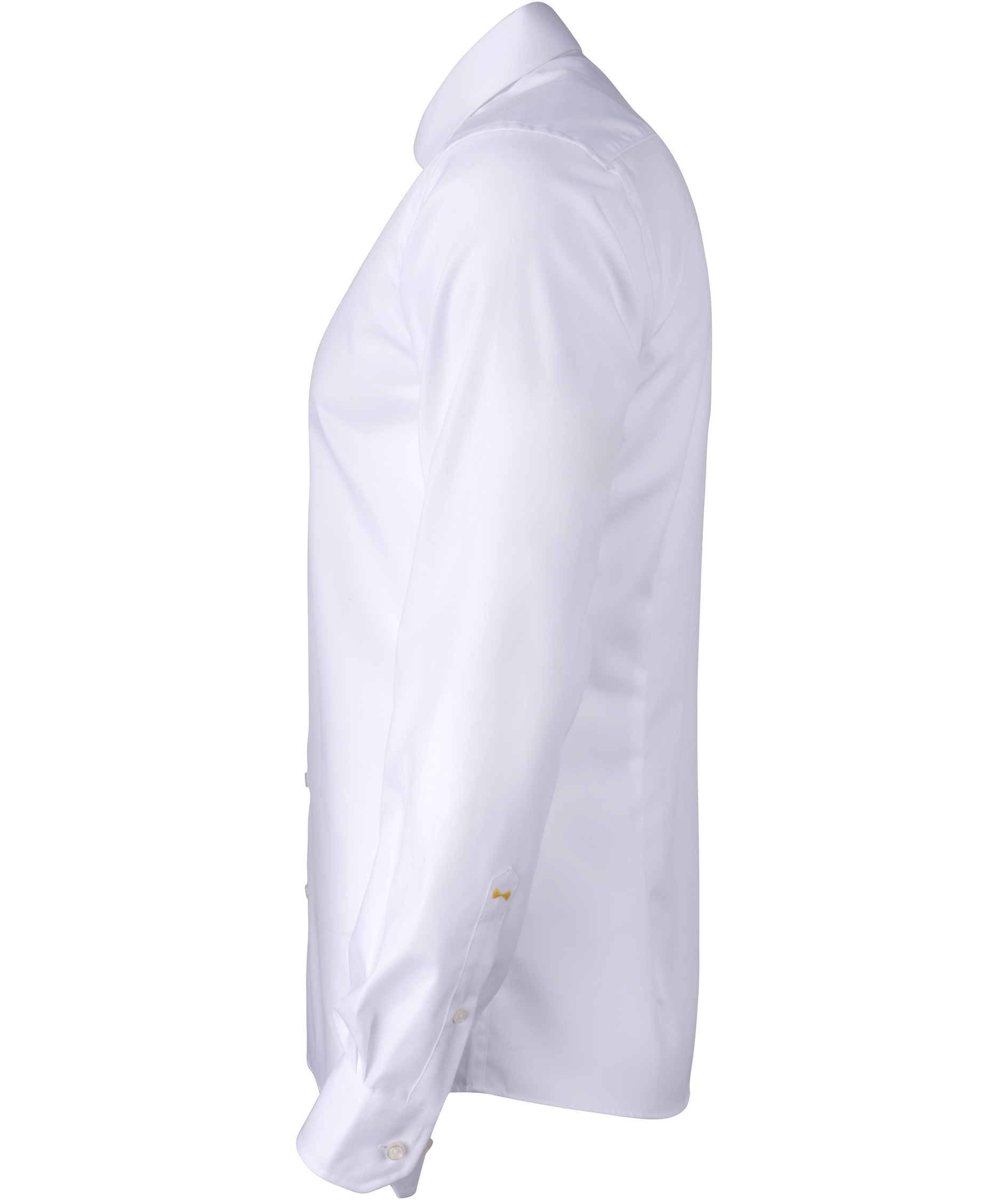 J. Harvest & Frost Yellow Bow 50 Twill Regular fit skjorta med extra &auml;rml&auml;ngd, White, large image number 3