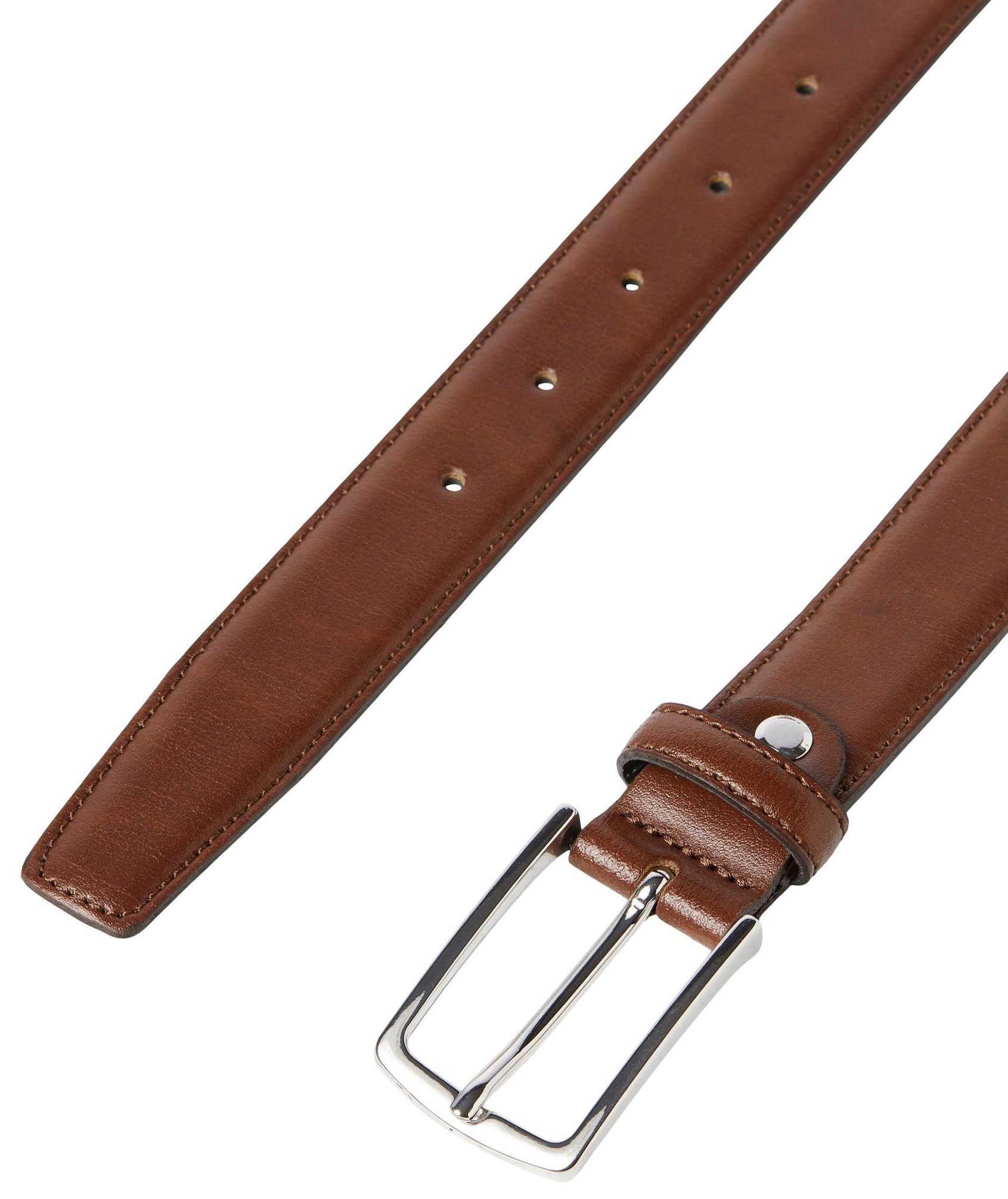 Jack & Jones JACCHRISTOPHER leather belt, Cognac, large image number 2