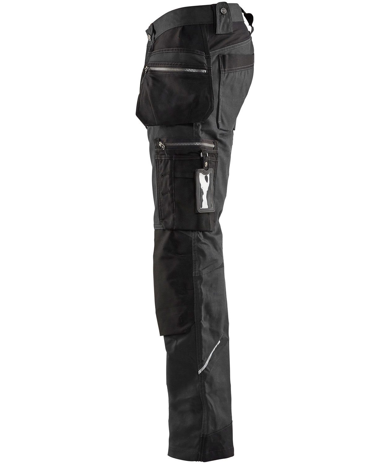 Bl&aring;kl&auml;der h&aring;ndv&aelig;rkerbukser, M&oslash;rkegr&aring;/Sort, large image number 2