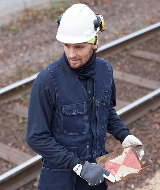 Tranemo lang&auml;rmeliges Poloshirt, Marine