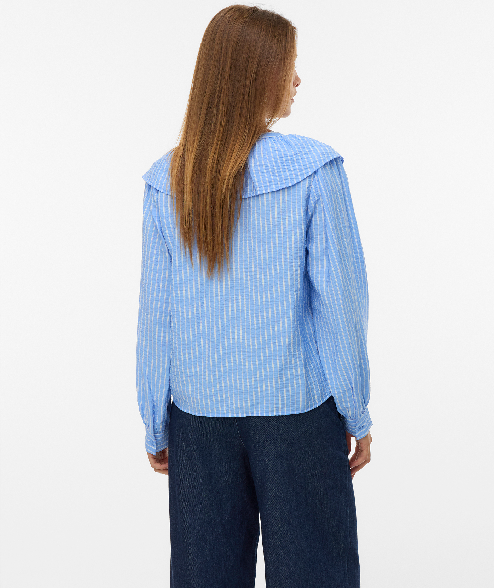 Vero Mode VMKAJA skjorta dam, Vista Blue Sandra, large image number 2