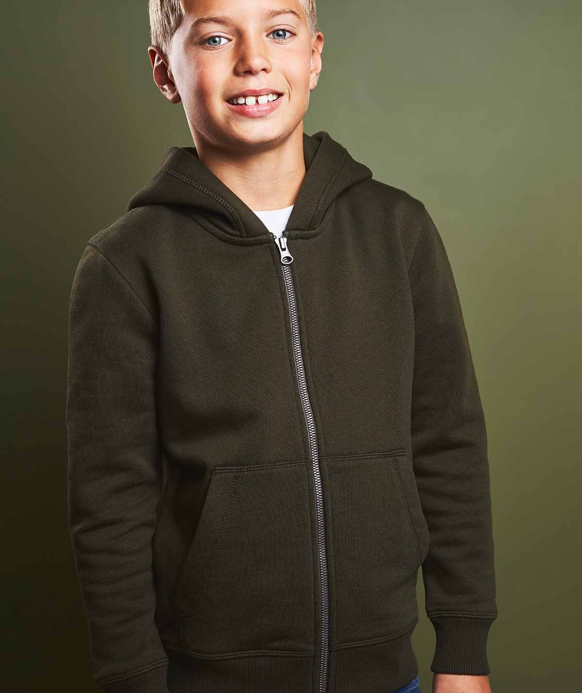 ID Core h&aelig;ttetr&oslash;je til b&oslash;rn, Olivengr&oslash;n, large image number 2