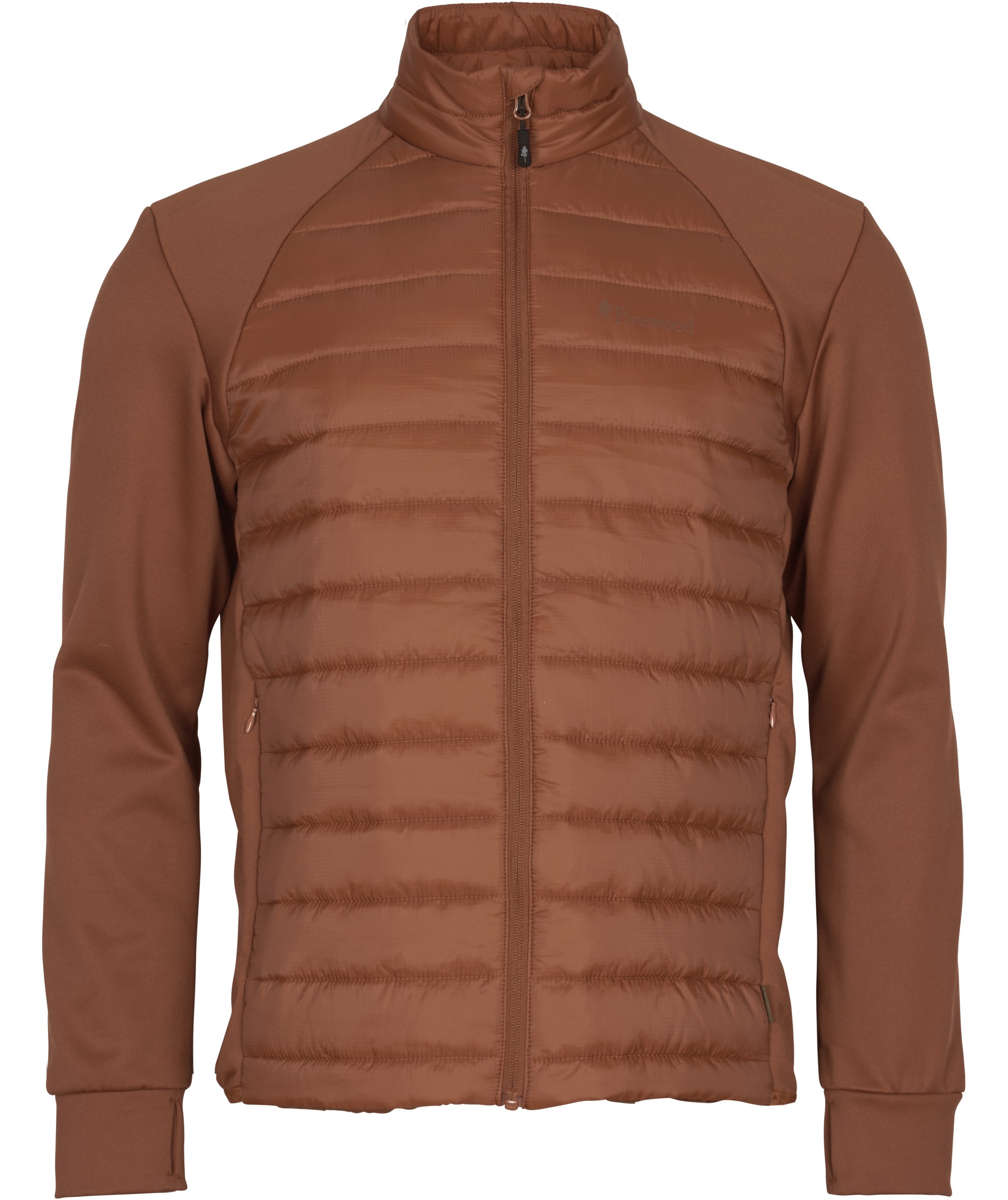 Pinewood Finnveden Hybrid Power fleecejakke, Terracotta