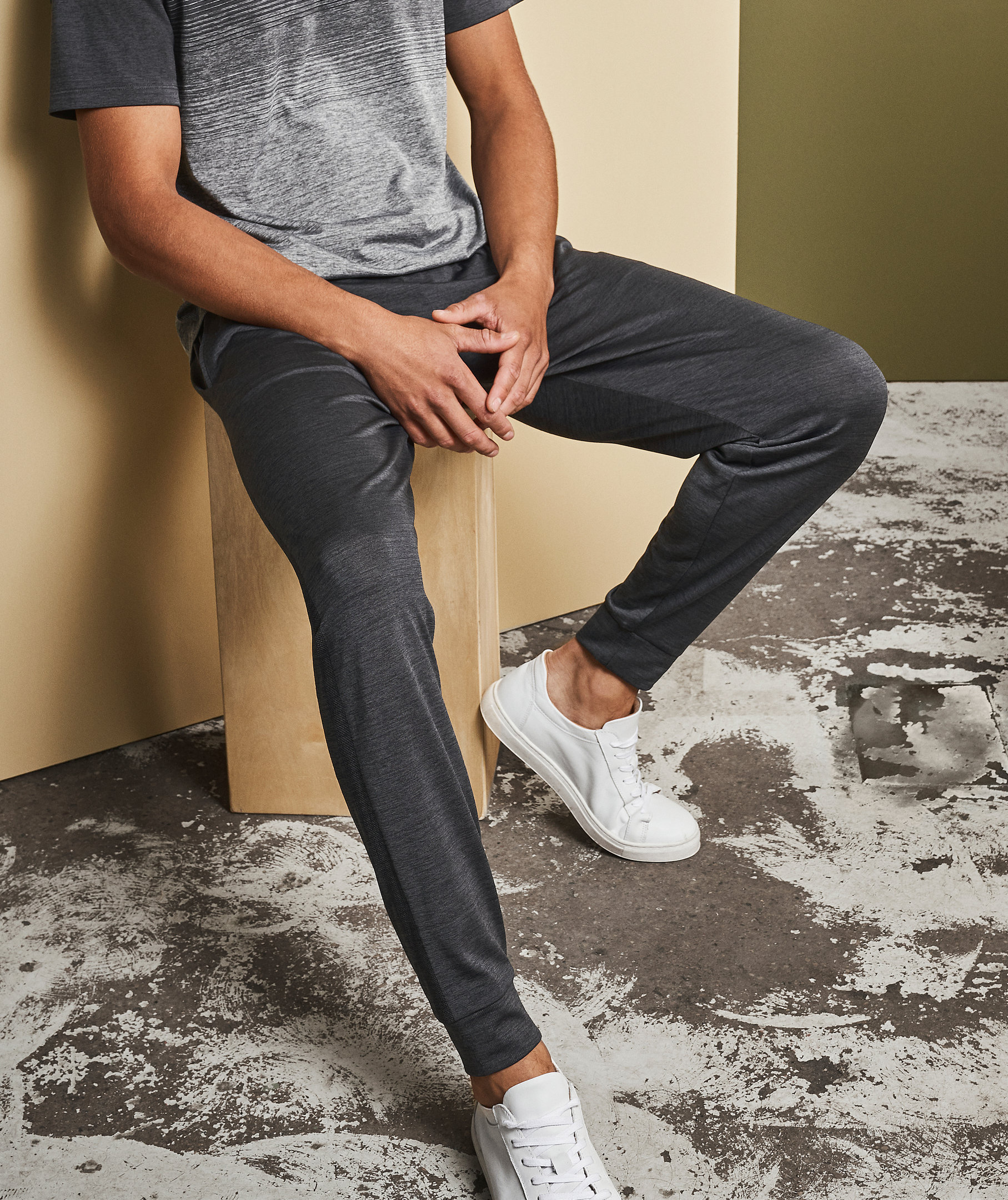 GEYSER s&ouml;ml&ouml;s sporty byxa, Grafit melange, large image number 2