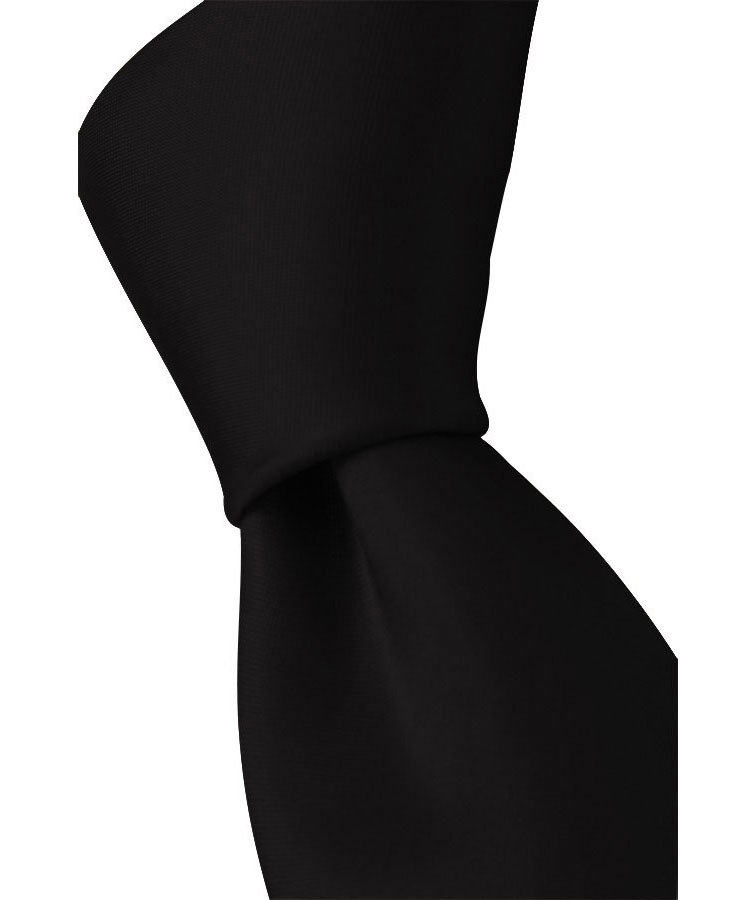 Connexion Tie Mikrofaserkrawatte 5 cm, Schwarz, Schwarz, swatch