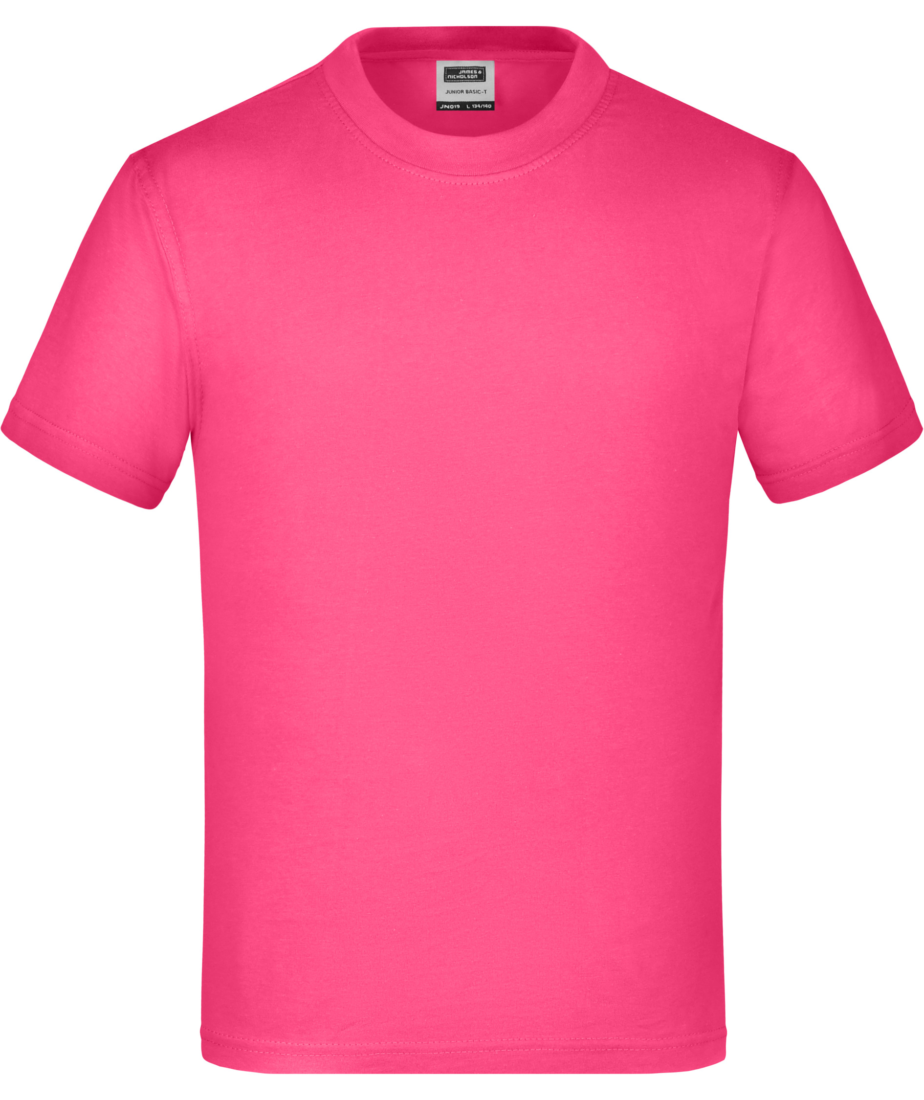 James & Nicholson Junior Basic-T T-shirt till barn, Rosa, large image number 0