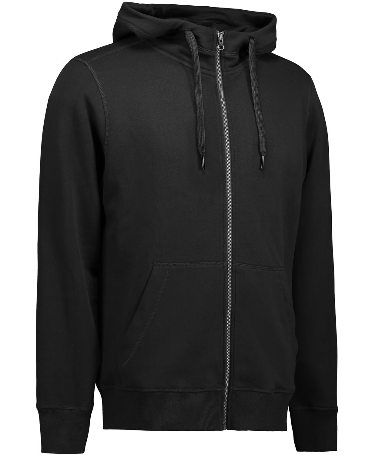 ID Core hoodie with zipper, Black, large image number 3