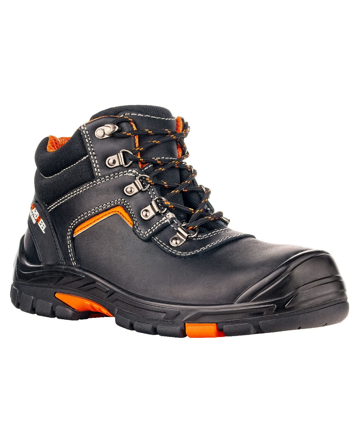 VM Footwear Halifax safety boots S3, Black/Orange, large image number 0