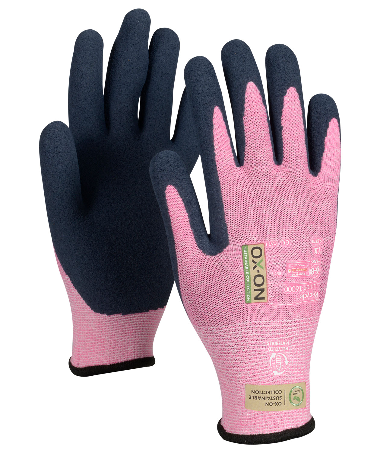 OX-ON Recycle Junior 16000 work gloves, Rosa, large image number 2