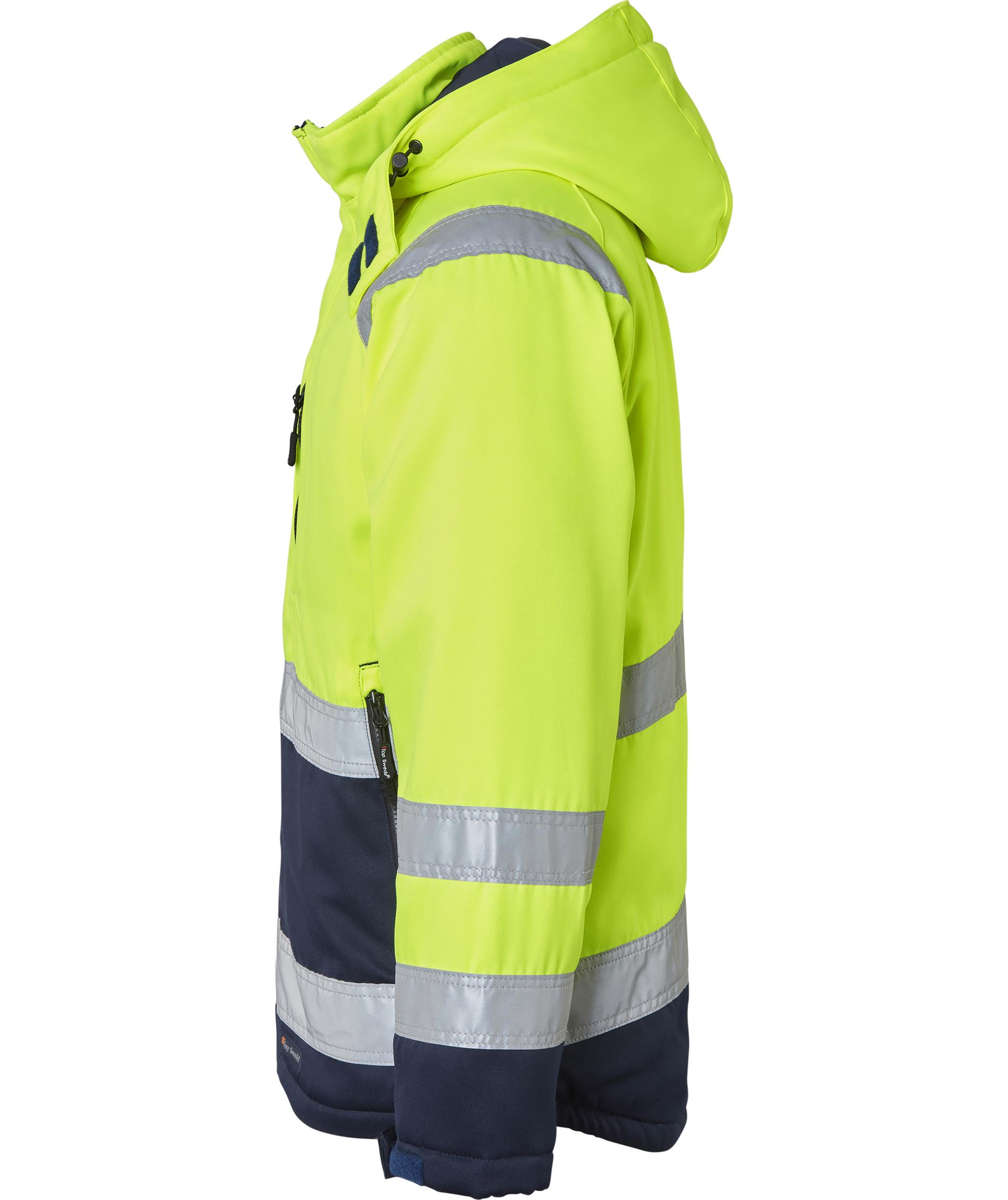 Top Swede vinterjakke 131, Hi-Vis Gul/Navy, large image number 3