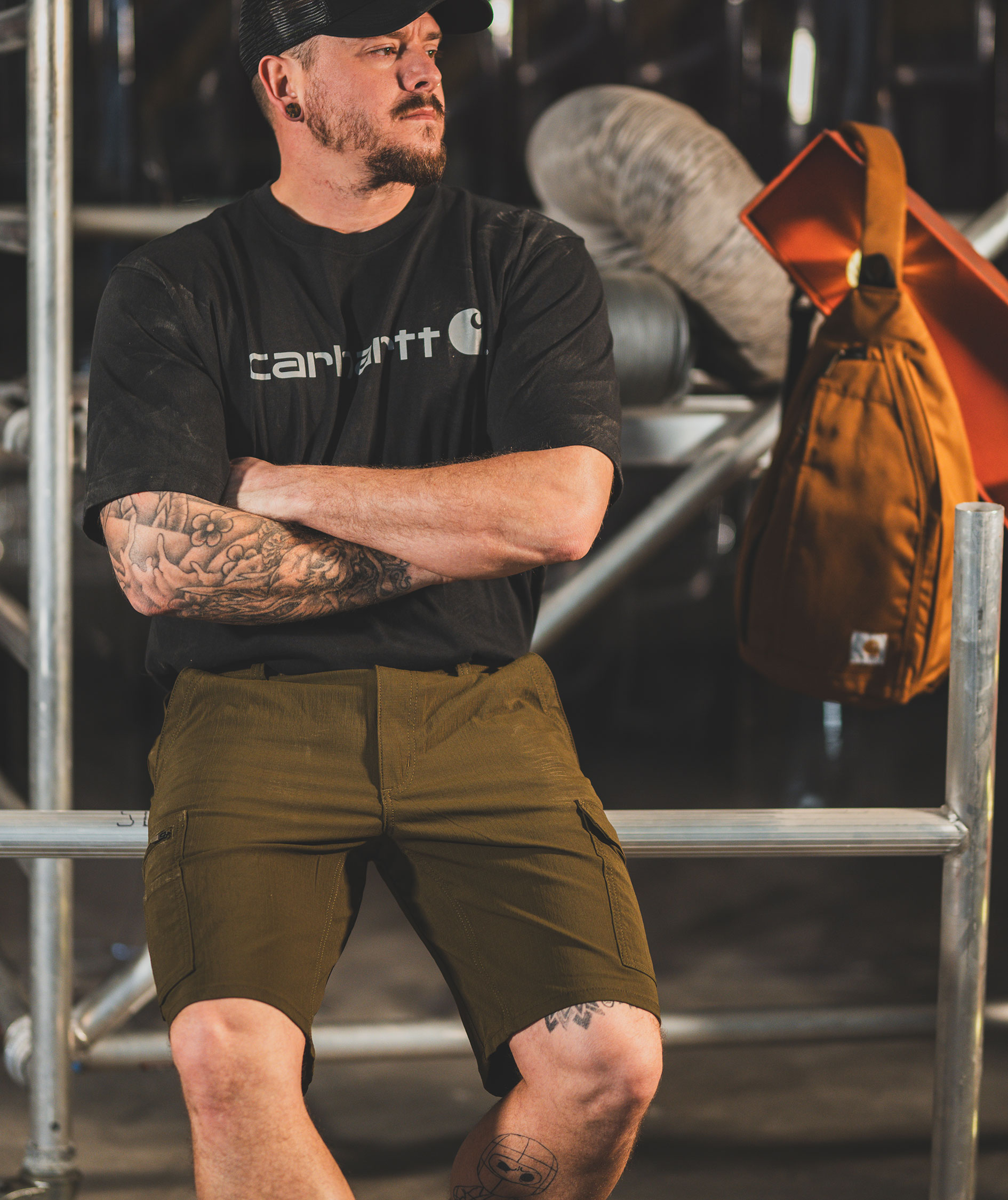Carhartt Force cargoshorts, Burnished Logs, large image number 3