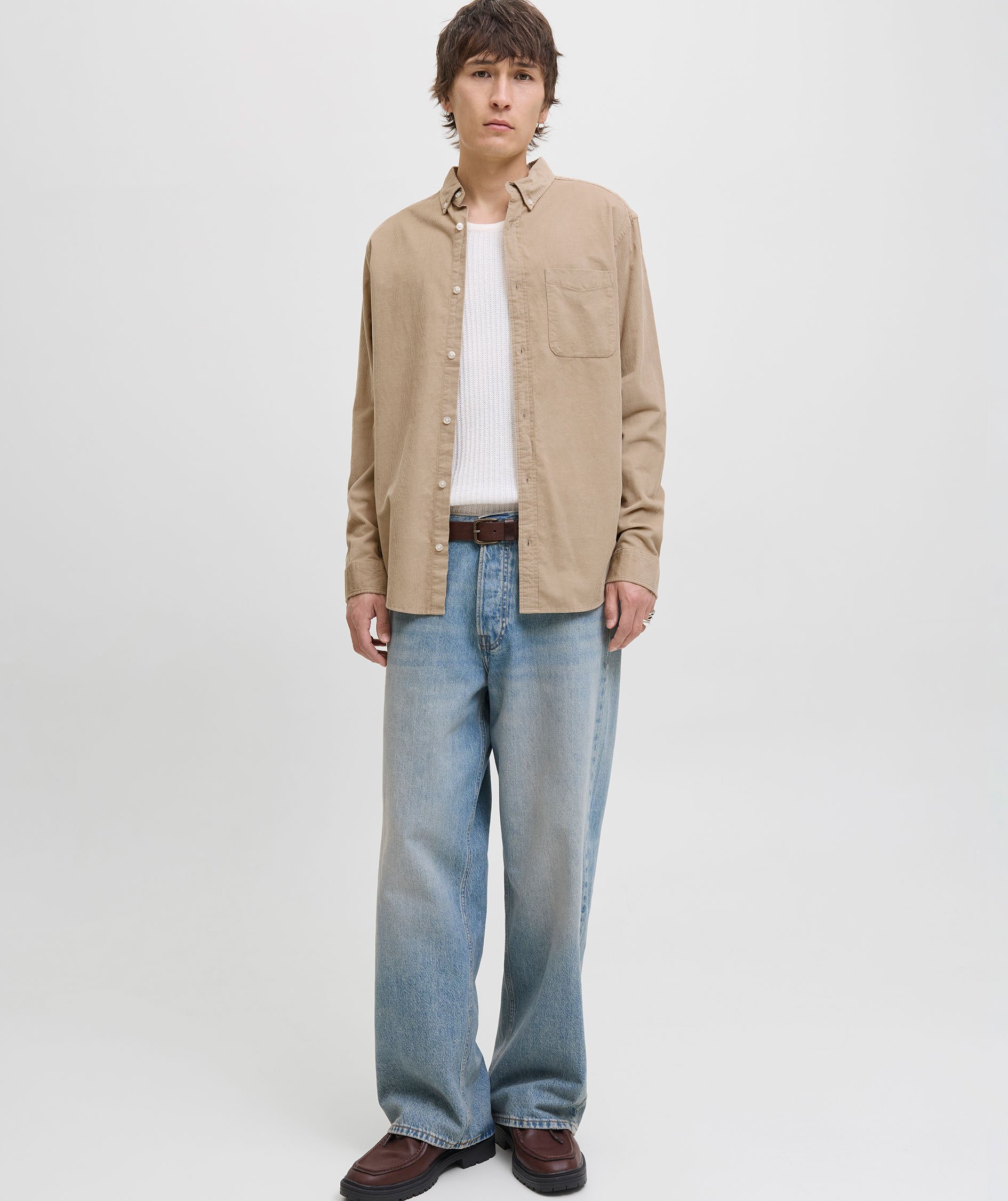 Jack & Jones JJECLASSIC Corduroy Hemd, Crockery, large image number 5