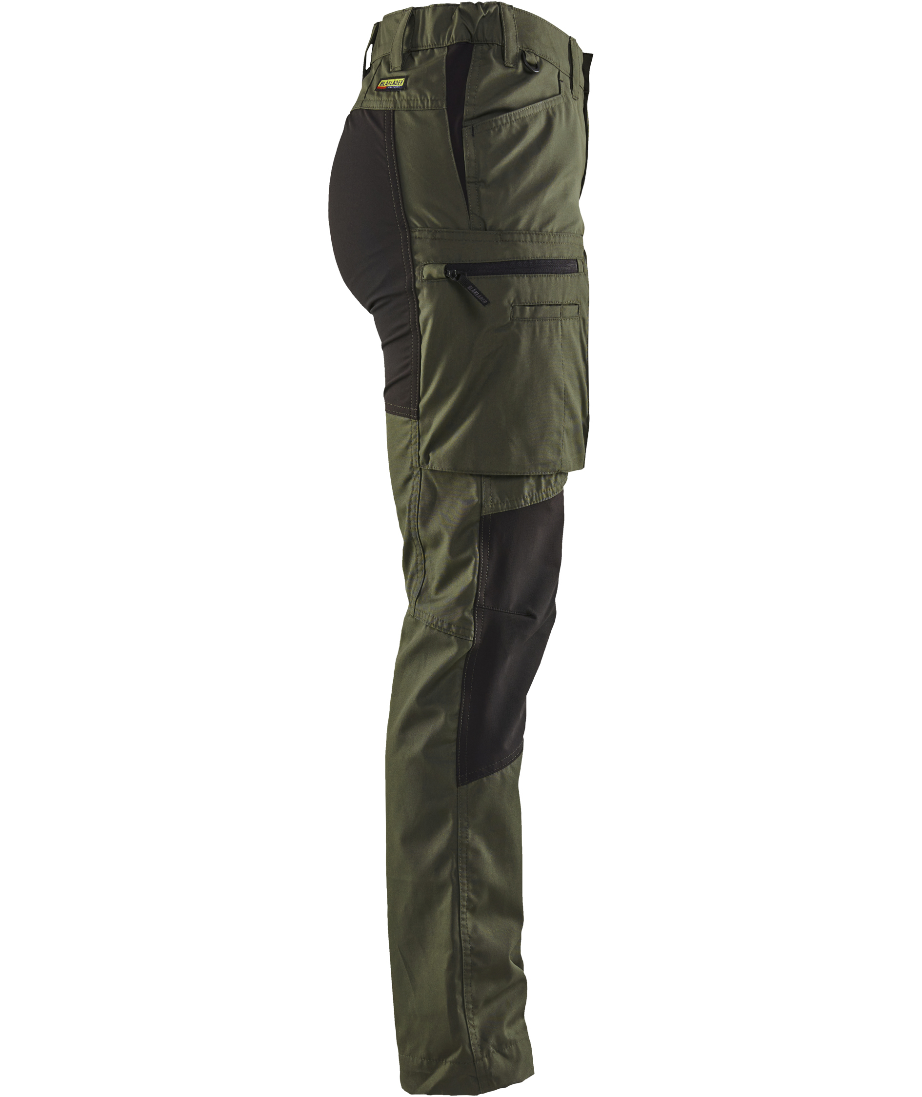 Bl&aring;kl&auml;der Unite women's service trousers, Forest green/black, large image number 4