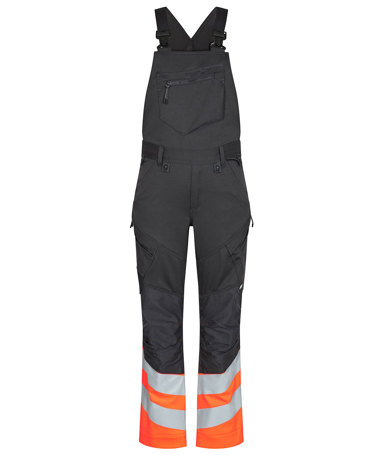 Engel Safety h&auml;ngselbyxa, Antracit/Hi-vis orange, large image number 0