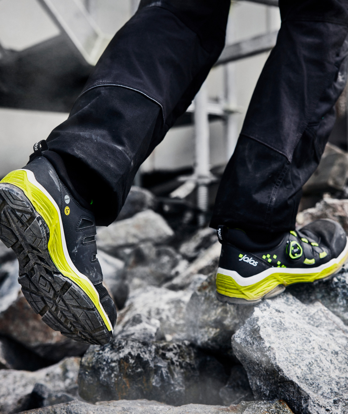 Jalas 2068 TIO skyddsskor S3, Svart/Gul