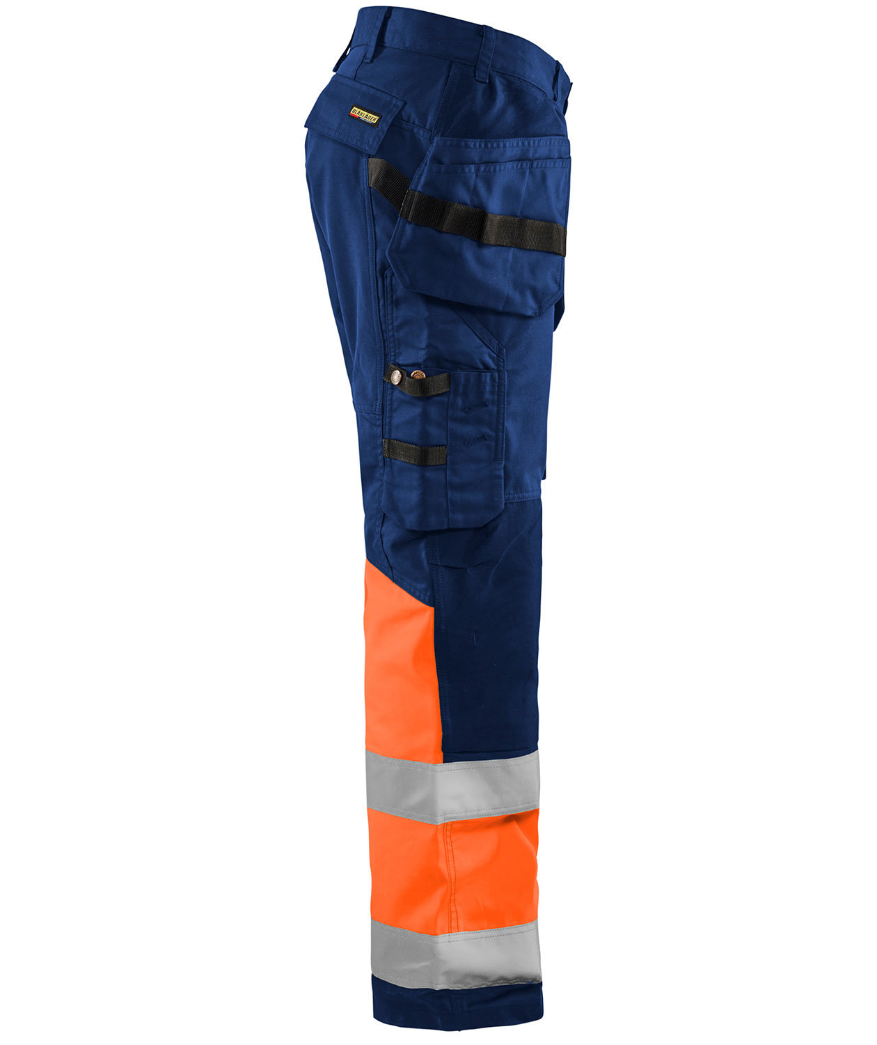 Bl&aring;kl&auml;der craftsman trousers, Marine/Hi-Vis Orange, large image number 3
